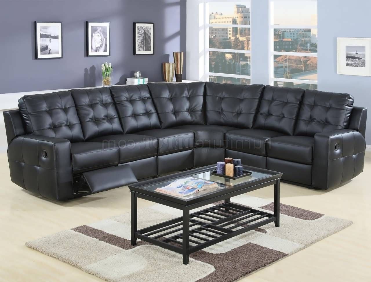 Favorite Black Leather Sectionals With Chaise Inside Sofa : Sectional Couches For Sale Small Black Leather Sectional (Photo 9 of 15)