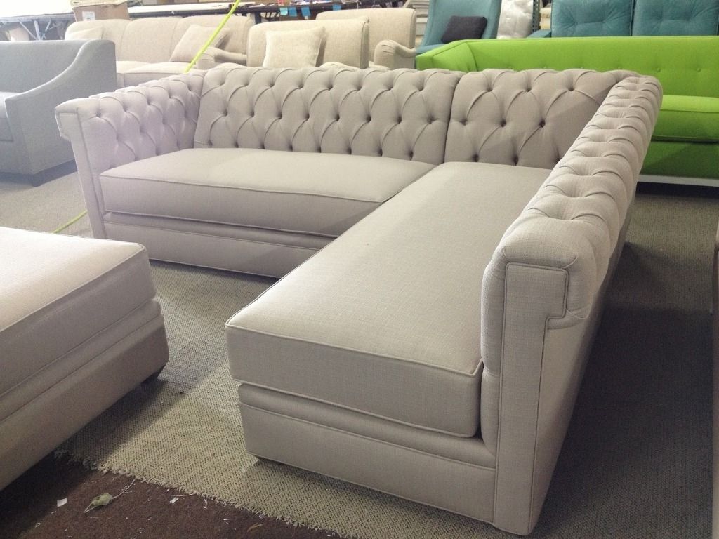 Favorite Tufted Sectional Couches — Home Designs Insight : White Tufted With Tufted Sectional Sofas (View 10 of 15)