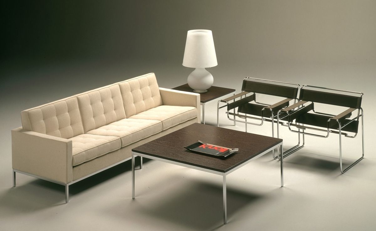 Florence Knoll 3 Seat Sofa – Hivemodern Within Favorite Florence Knoll Wood Legs Sofas (Photo 8 of 15)