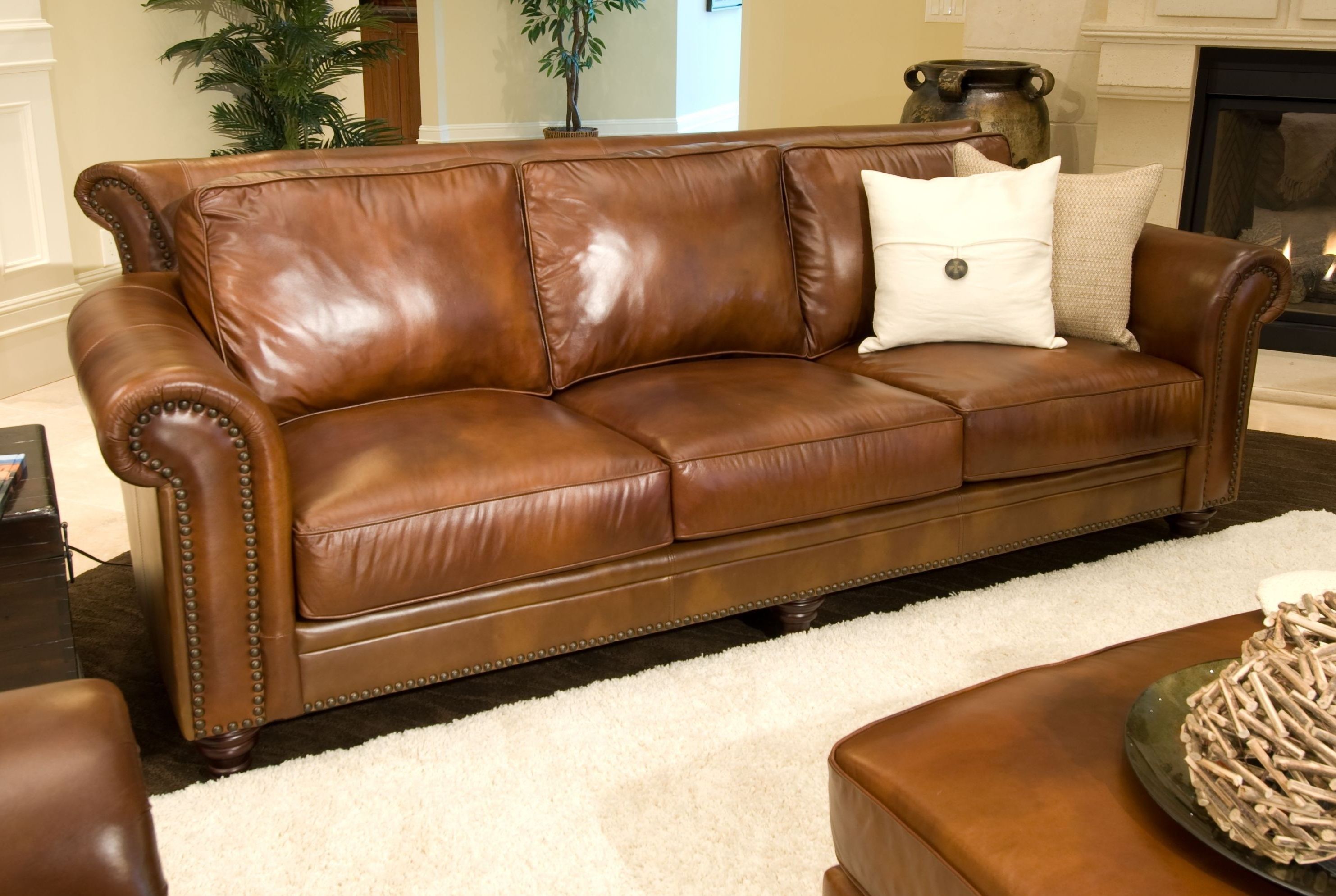 Furniture : Delightful Country Living Room Ideas Also Light Brown Intended For Latest Light Tan Leather Sofas (Photo 1 of 15)