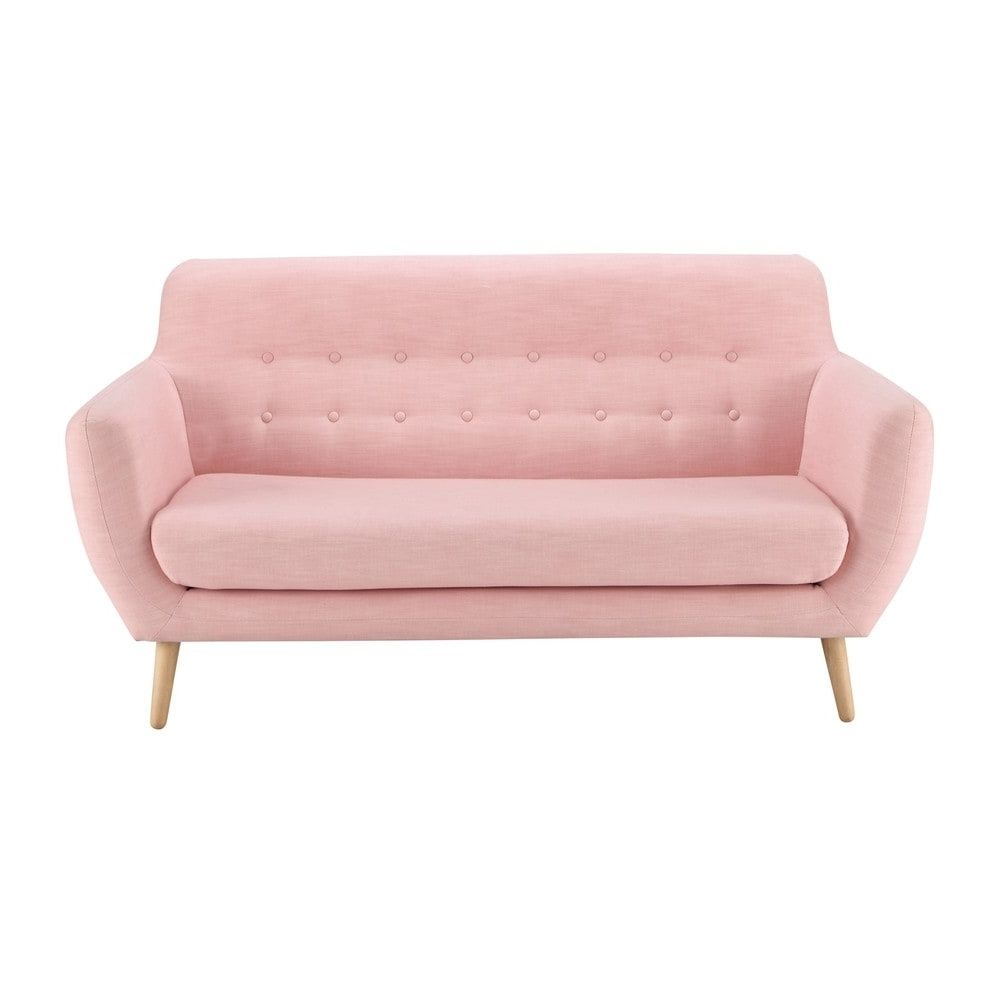 Furniture: Phenomenal Vintage Pink Sofa Home Interior Design Ideas With Regard To Newest Vintage Sofas (View 7 of 15)