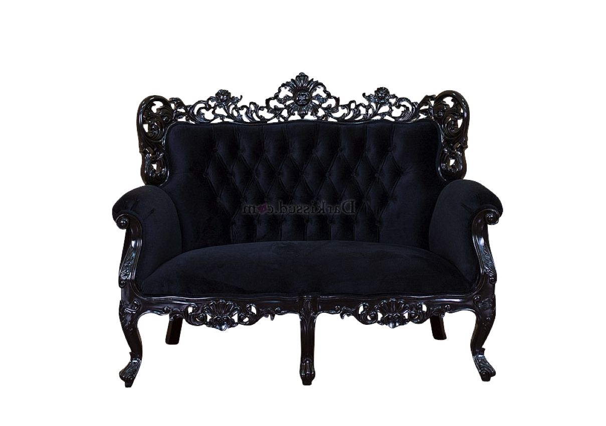 Gothic Sofas In Favorite Sofa : Gothic Bed Black Gothic Bed Victorian Couch Eastlake (View 9 of 15)
