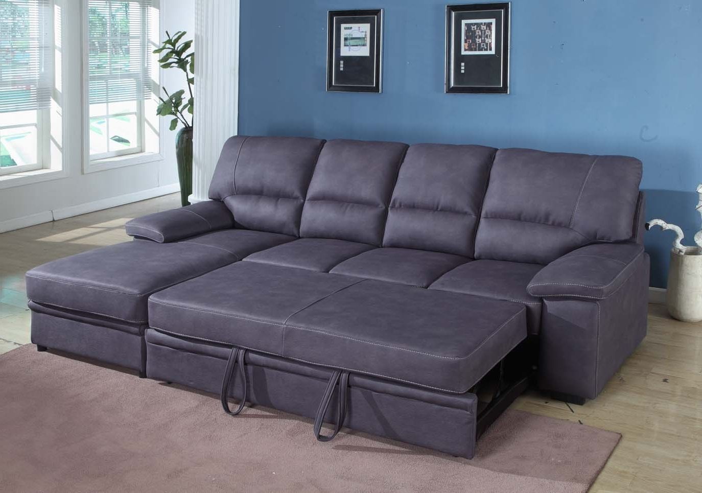 Grey Sleeper Sectional Sofa (View 9 of 15)