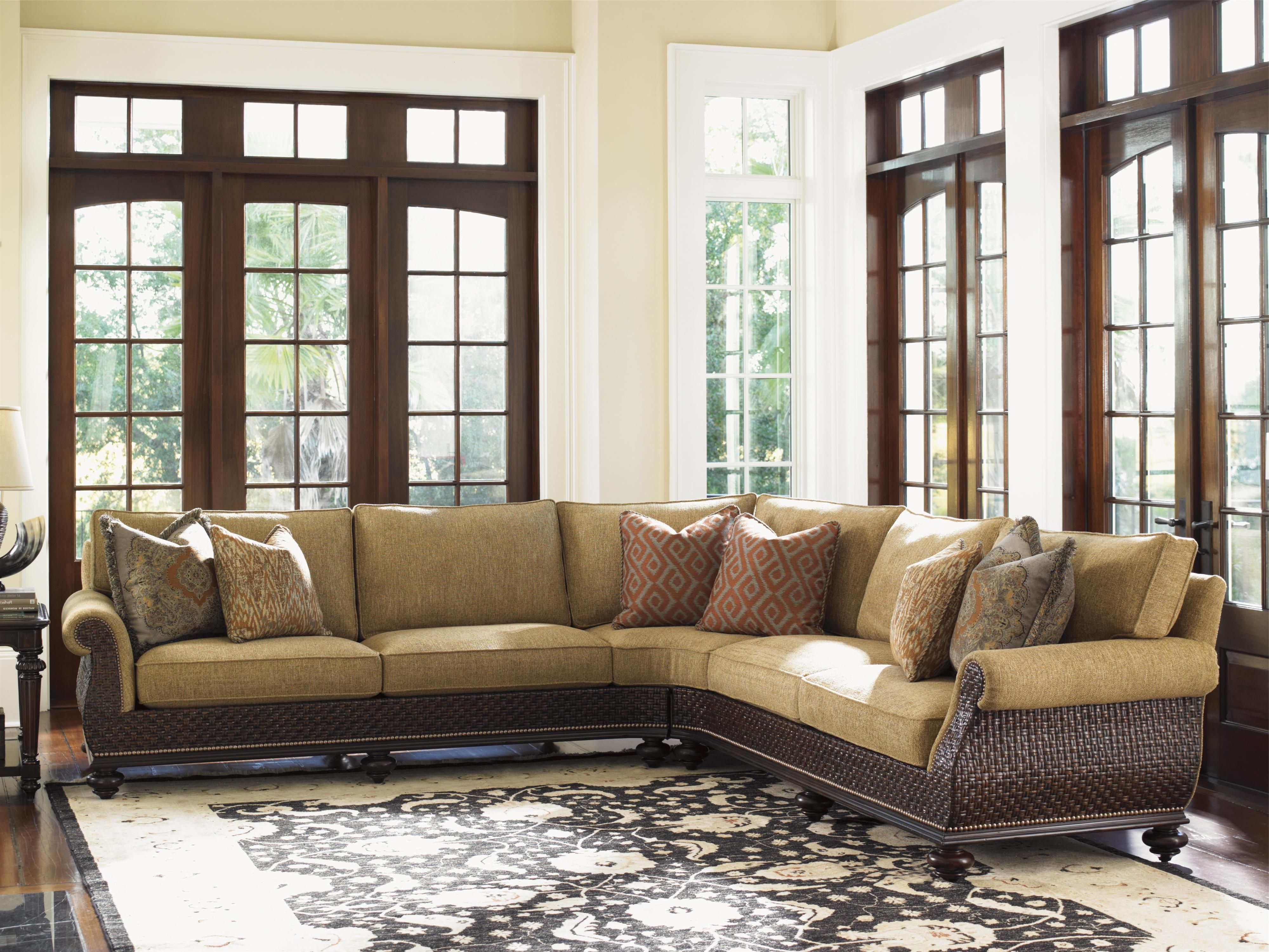 Hawaii Sectional Sofas Within Widely Used Tommy Bahama Home Island Traditions Westbury Sectional Sofa With (Photo 1 of 15)
