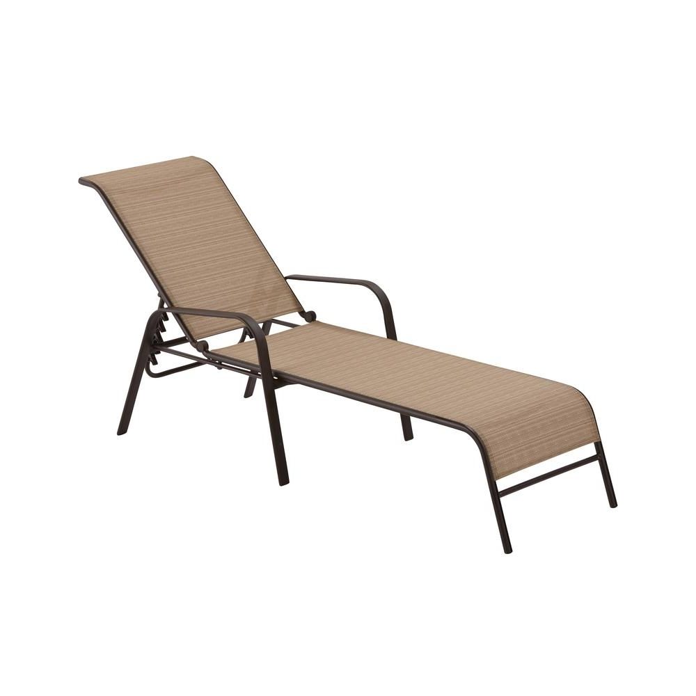 Home Depot Chaise Lounges With Most Popular Hampton Bay Mix And Match Sling Outdoor Chaise Lounge Fls00036g W (View 1 of 15)