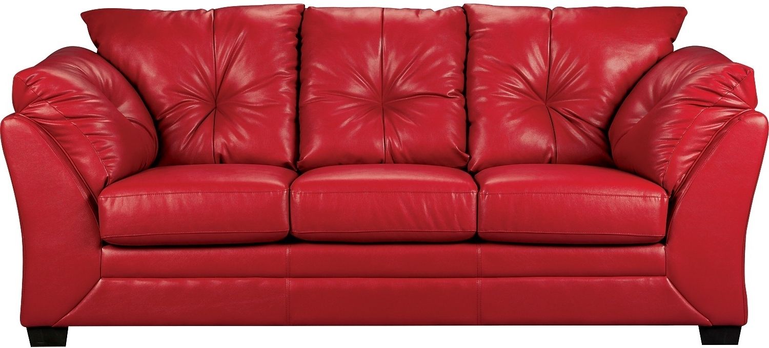 Featured Photo of The 15 Best Collection of Red Leather Couches