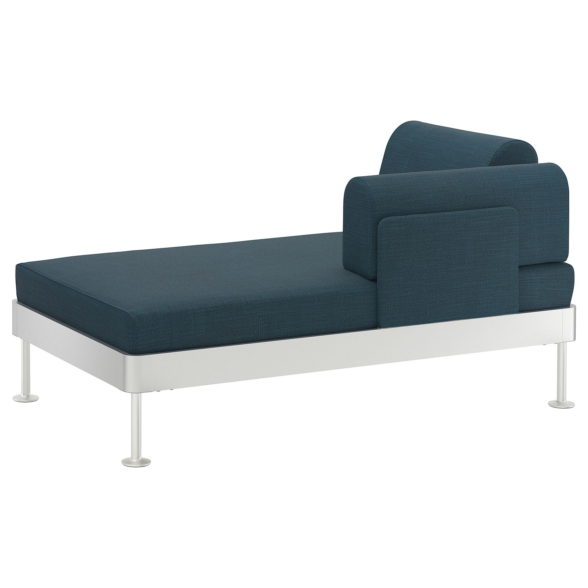 Ikea Chaise Longues In Famous Delaktig Chaise Longue With Armrest Hillared Dark Blue – Ikea (View 1 of 15)