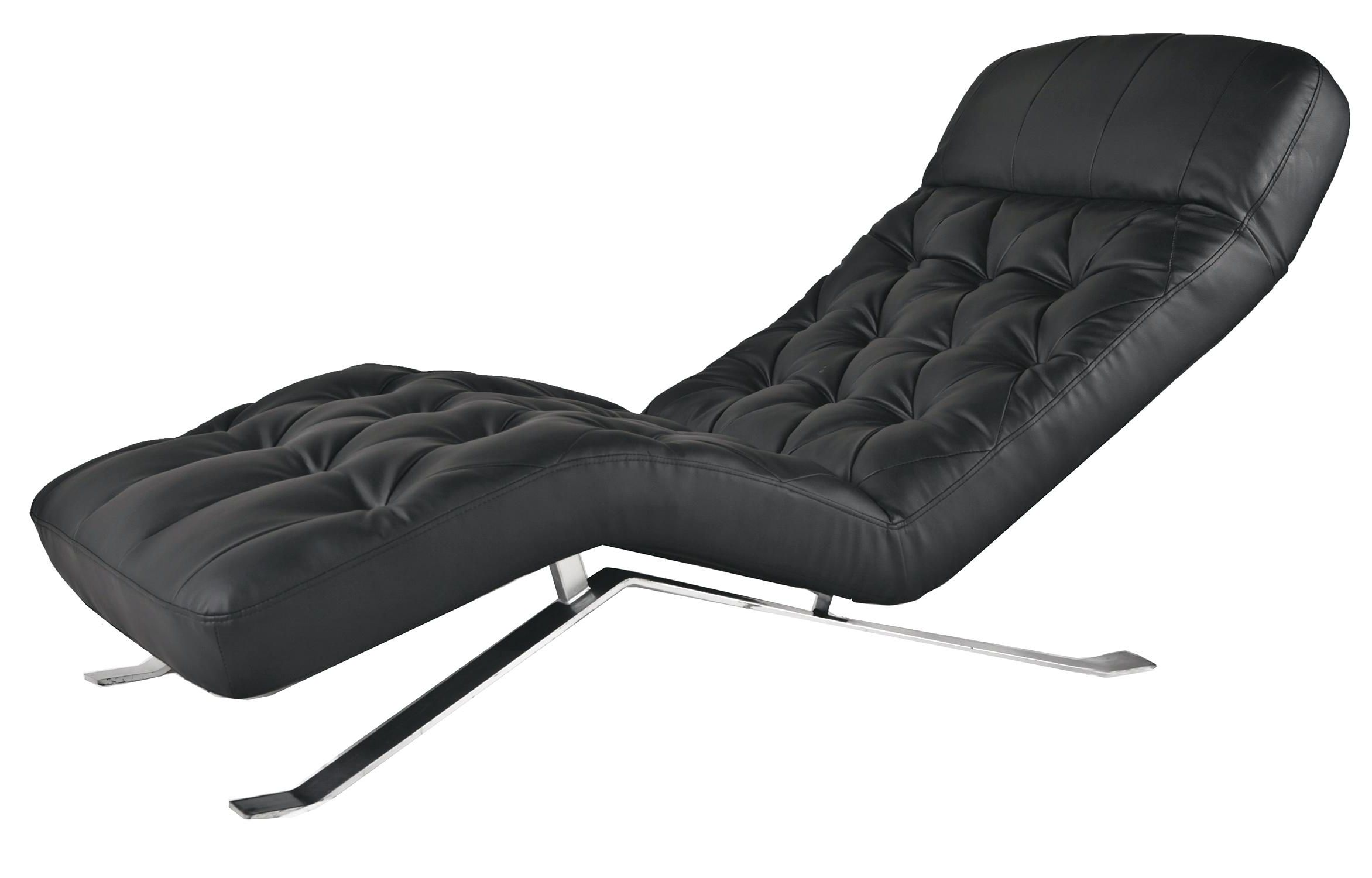 Latest Modern Leather Chaise Longues Throughout Decoration: Contemporary Chaise Lounge Chair (Photo 15 of 15)