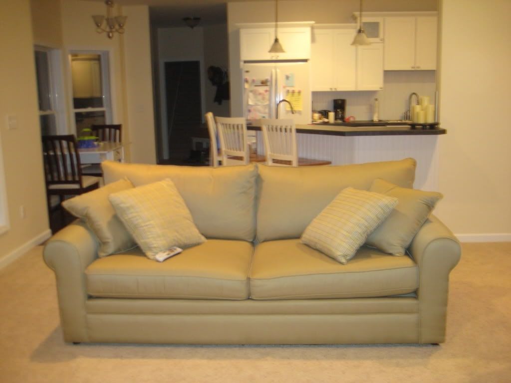 Light Colored Sofa With Little Kids.who Has That??? For Trendy Cream Colored Sofas (Photo 3 of 15)
