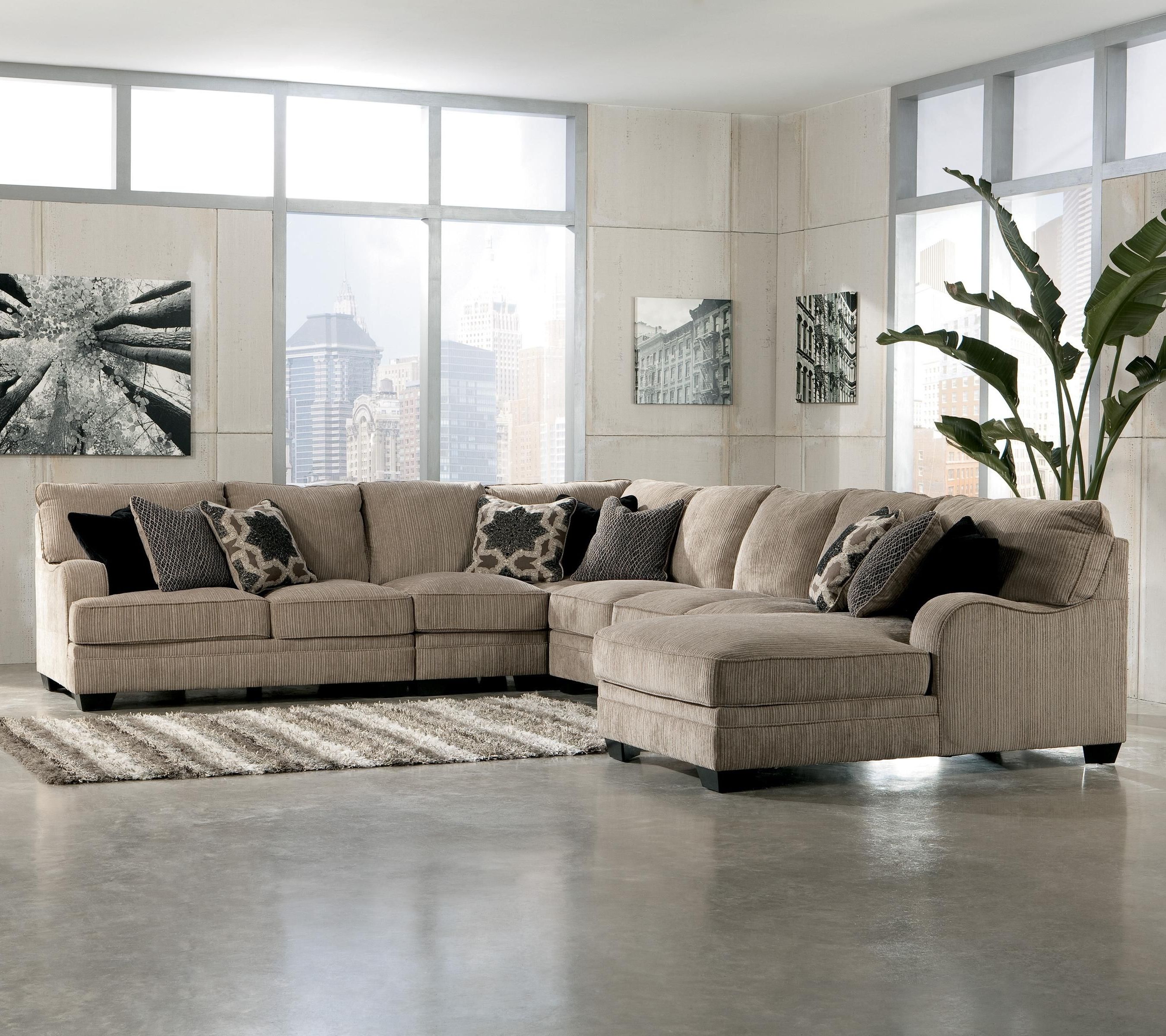 Living Room Sectional: Katisha 4 Piece Sectionalashley In Well Liked Jackson Ms Sectional Sofas (Photo 1 of 15)