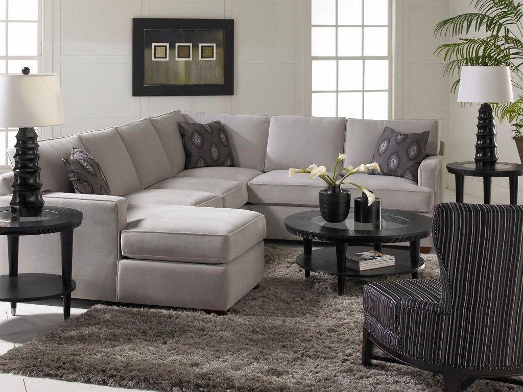 Love The Accent Pillows And The Simplicity Of The Gray Living Room Intended For Most Popular North Carolina Sectional Sofas (View 14 of 15)