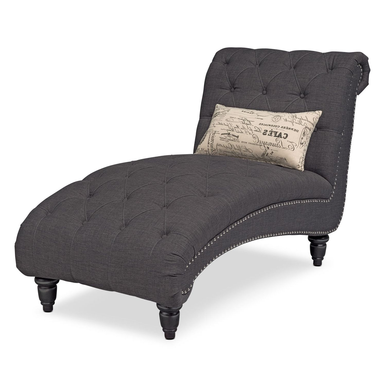 Marisol Chaise – Charcoal (View 7 of 15)