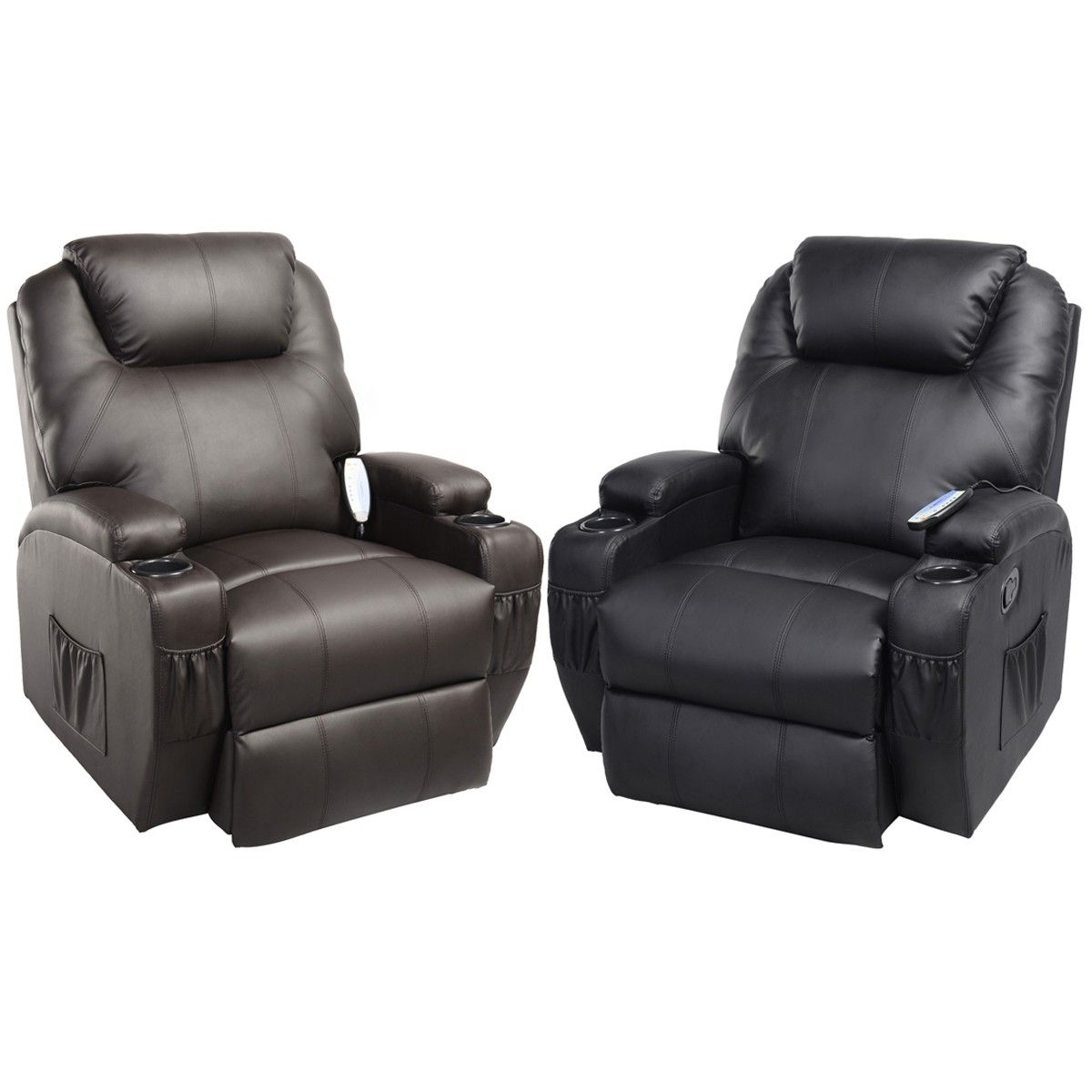 Massage Recliner Sofa Chair Deluxe Ergonomic Lounge Heated W Throughout Well Known Ergonomic Sofas And Chairs (View 1 of 15)