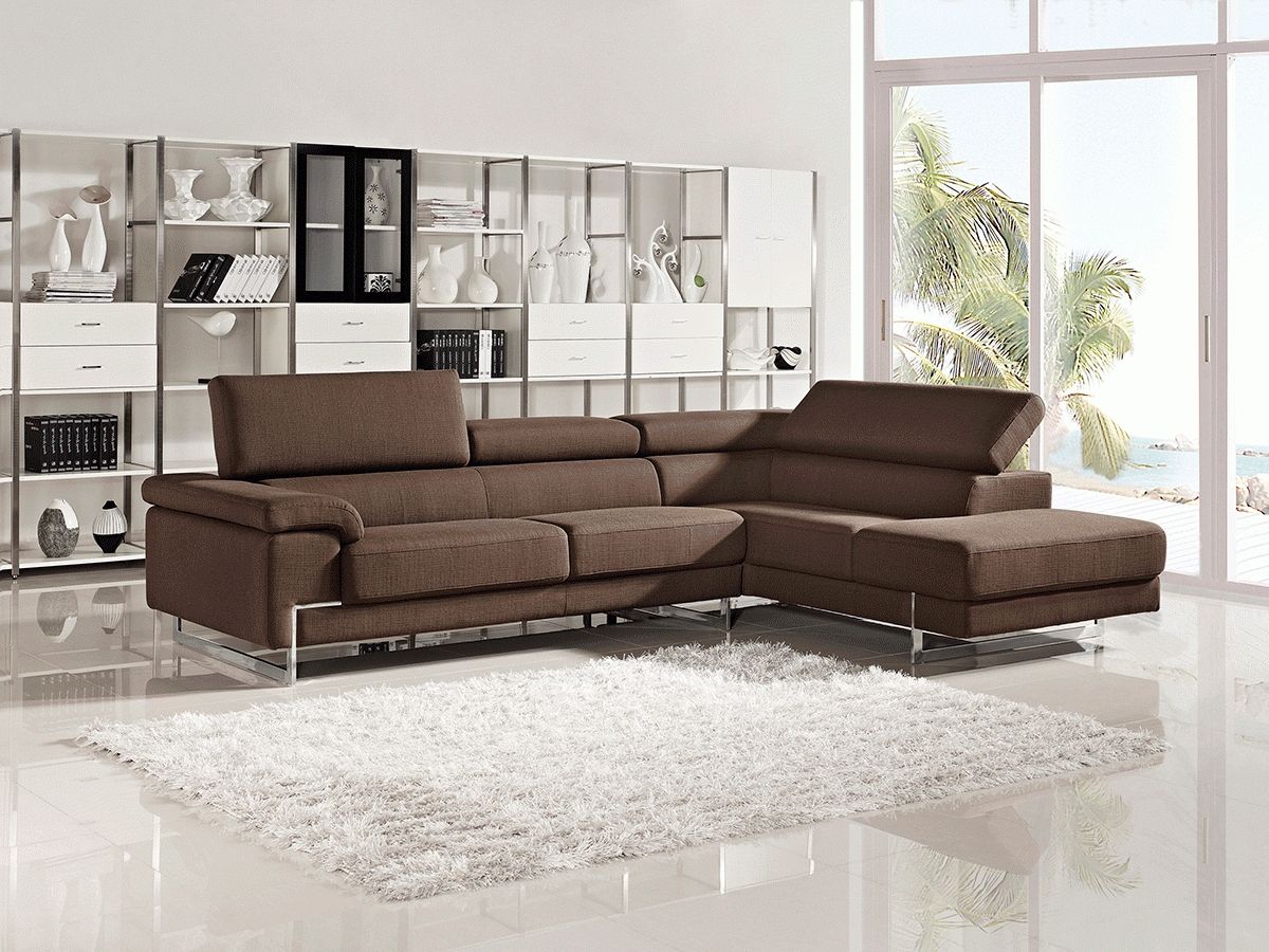 Modern Fabric Sectional Sofa Pertaining To Most Up To Date Fabric Sectional Sofas (View 7 of 15)