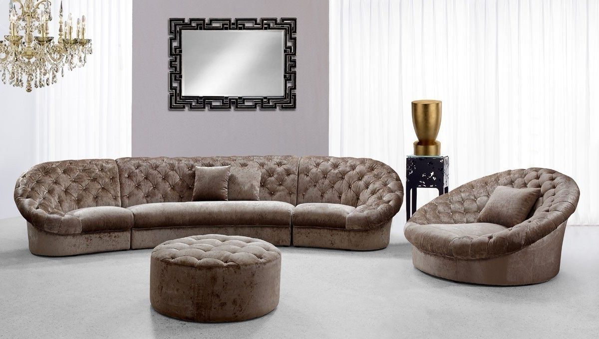 Modern Fabric Sectional Sofa Set With Matching Ottoman And Chair Throughout Well Known Vt Sectional Sofas (Photo 1 of 15)