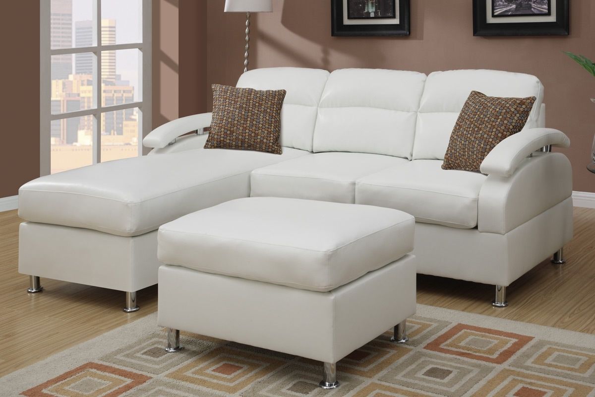Most Current Furniture. White Sectional Sofa With Chaise And Ottoman Coffee Pertaining To Sectionals With Reversible Chaise (Photo 13 of 15)