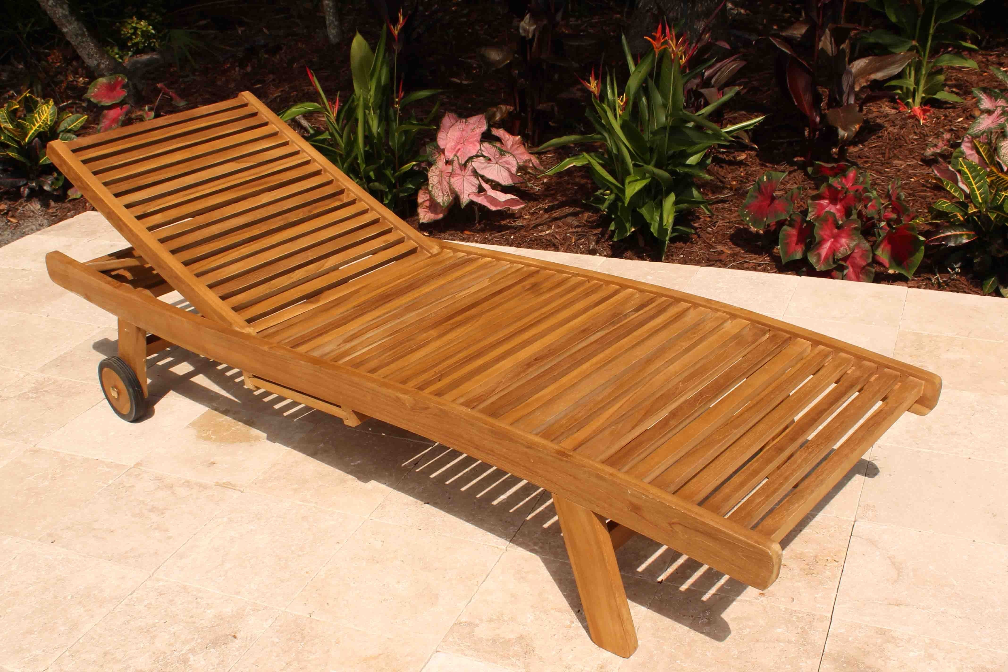 Most Current Teak Wood Chaise Lounge Chair — Teak Furnitures : Teak Chaise For Wood Chaise Lounges (View 9 of 15)