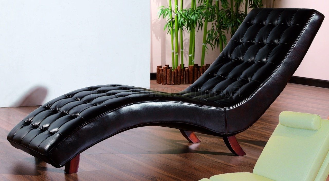 Most Current Upholstered Chaise Lounge Chairs In Brown Leather Upholstery Contemporary Chaise Lounge (View 14 of 15)