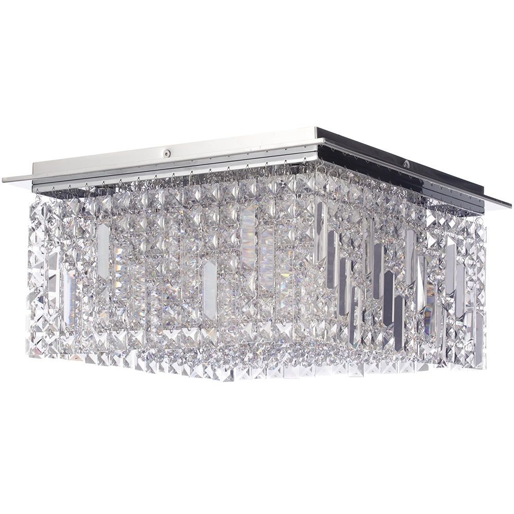 Most Popular Chandelier Bathroom Ceiling Lights With Marquiswaterford – Fane Led Large Square Flush Bathroom Ceiling (Photo 13 of 15)
