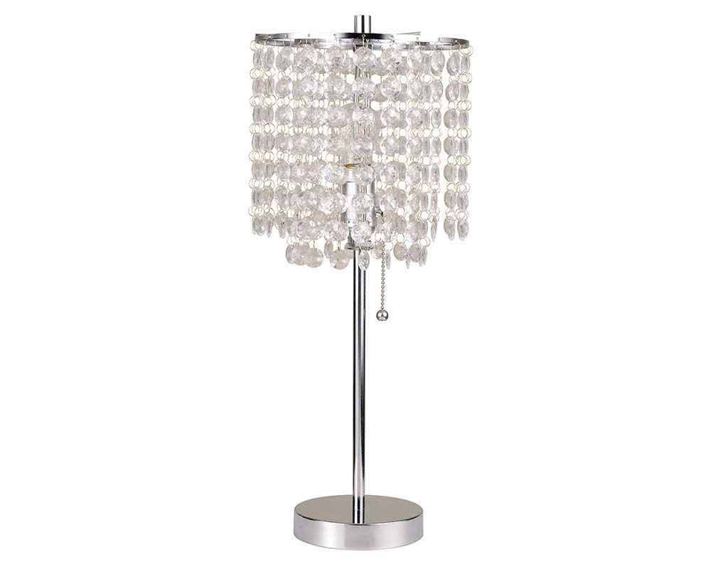 Most Popular Crystal Table Chandeliers Inside Crystal Chandelier Table Lamp House Designs Throughout Within Decor (View 5 of 15)