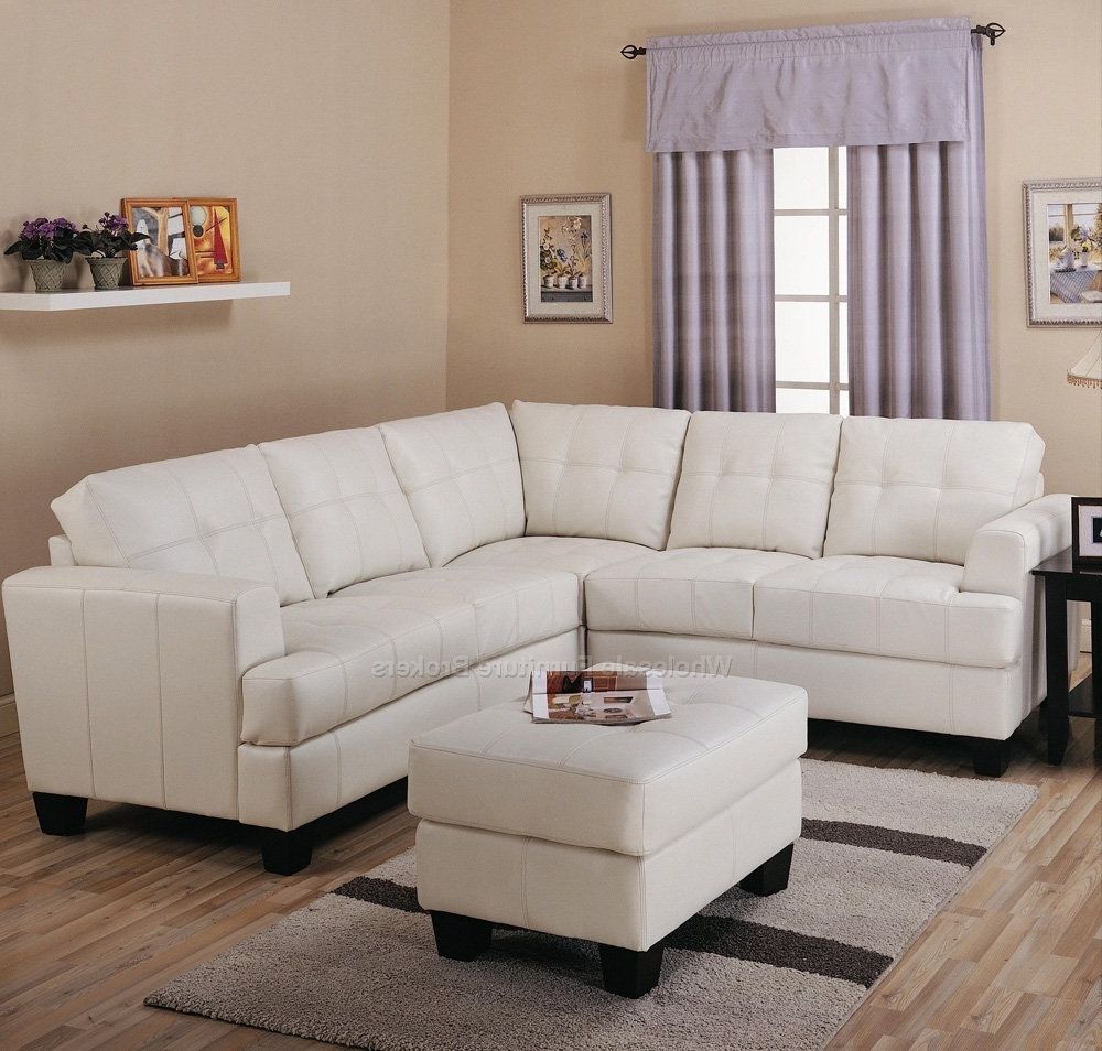 Most Popular Ottawa Sale Sectional Sofas For Toronto Tufted Cream Leather Corner Sectional Sofa At Gowfb.ca (Photo 1 of 15)