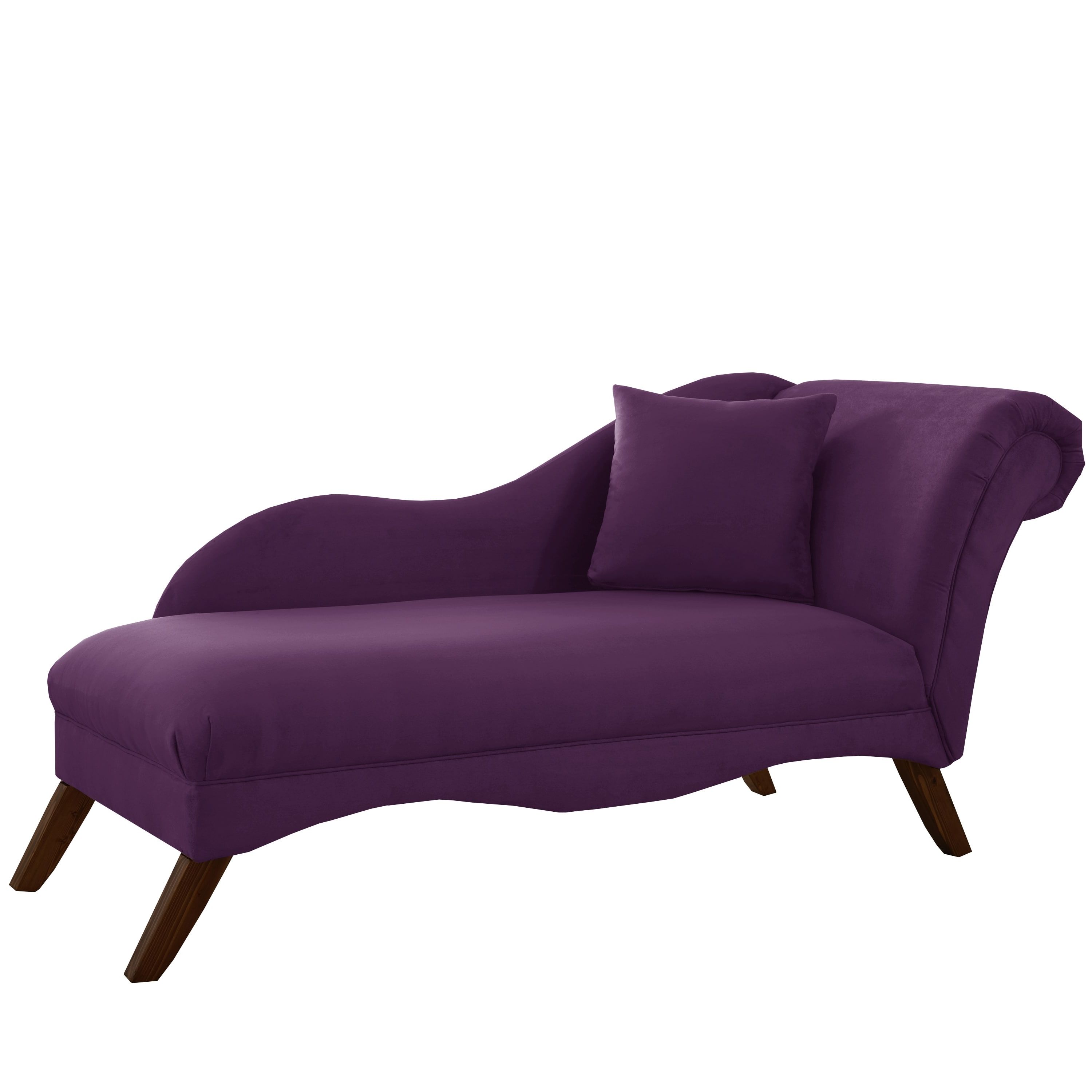 Most Popular Skyline Chaise Lounges Pertaining To Skyline Furniture Chaise Lounge In Velvet Aubergine – Free (View 9 of 15)