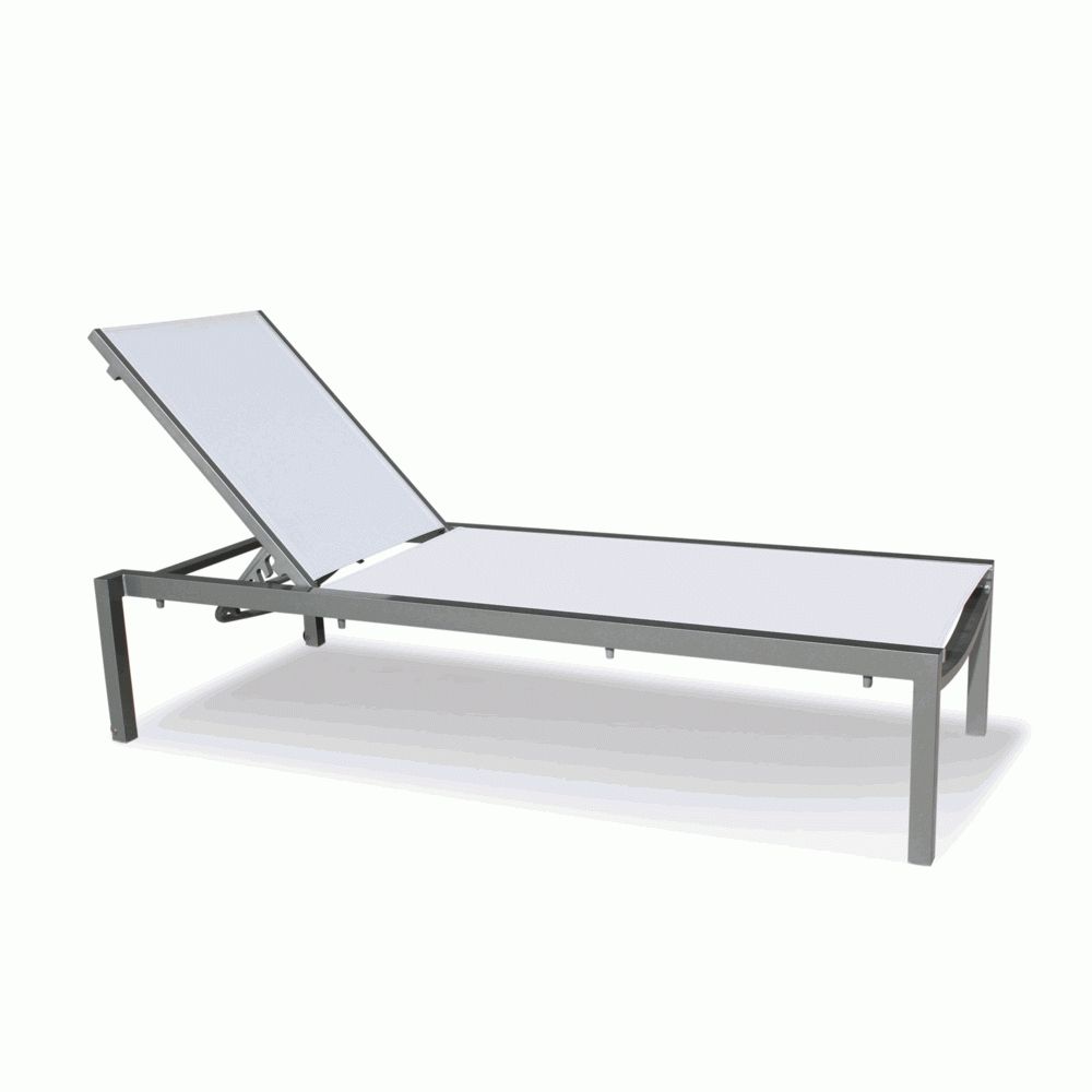 Most Popular Sling Chaise Lounges Intended For Fusion Outdoor Sling Chaise Lounge – Special Pricing Available (View 5 of 15)