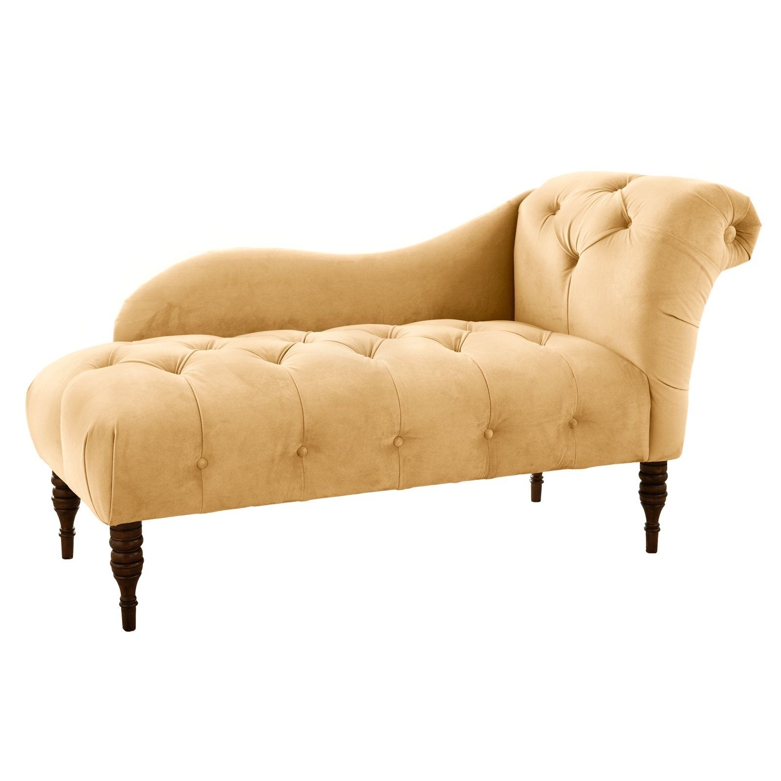 Most Popular Tufted Chaise Lounges Intended For Madison Tufted Chaise Lounge (View 1 of 15)
