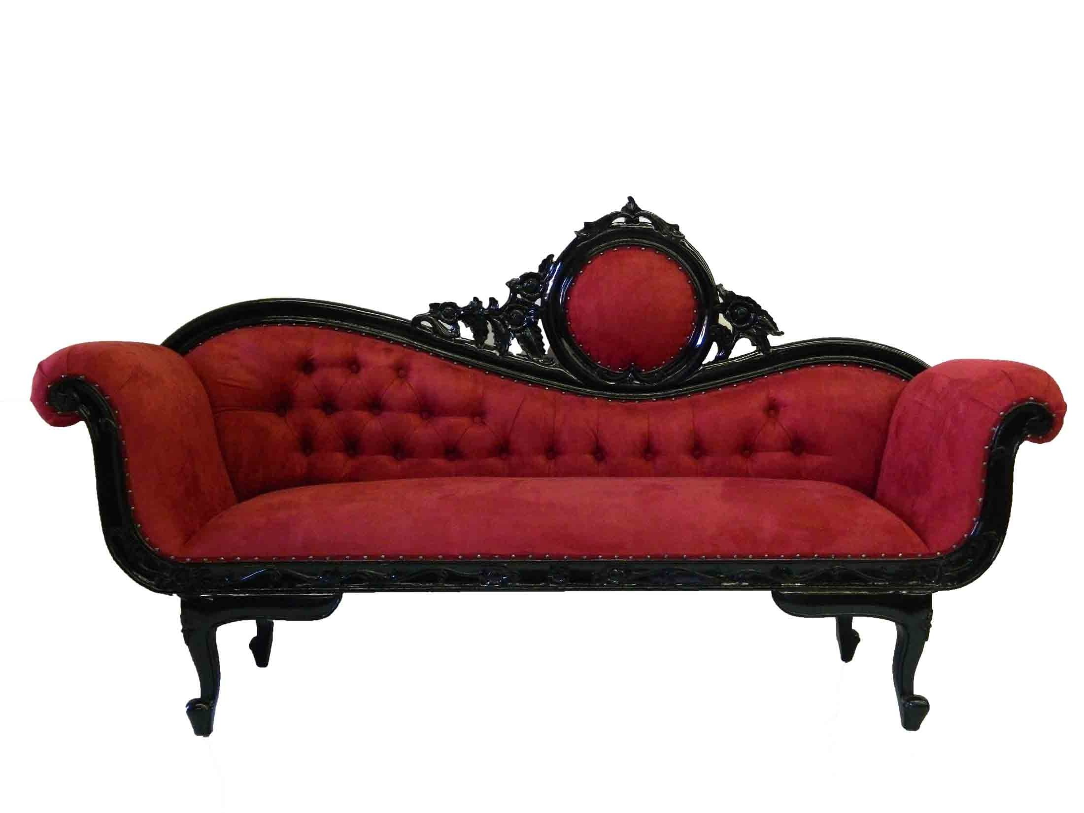Most Popular Vintage Indoor Chaise Lounge Chairs In Victorian Chaise Lounge, Modern Chaise Lounge Sweet Victorian Red (View 10 of 15)