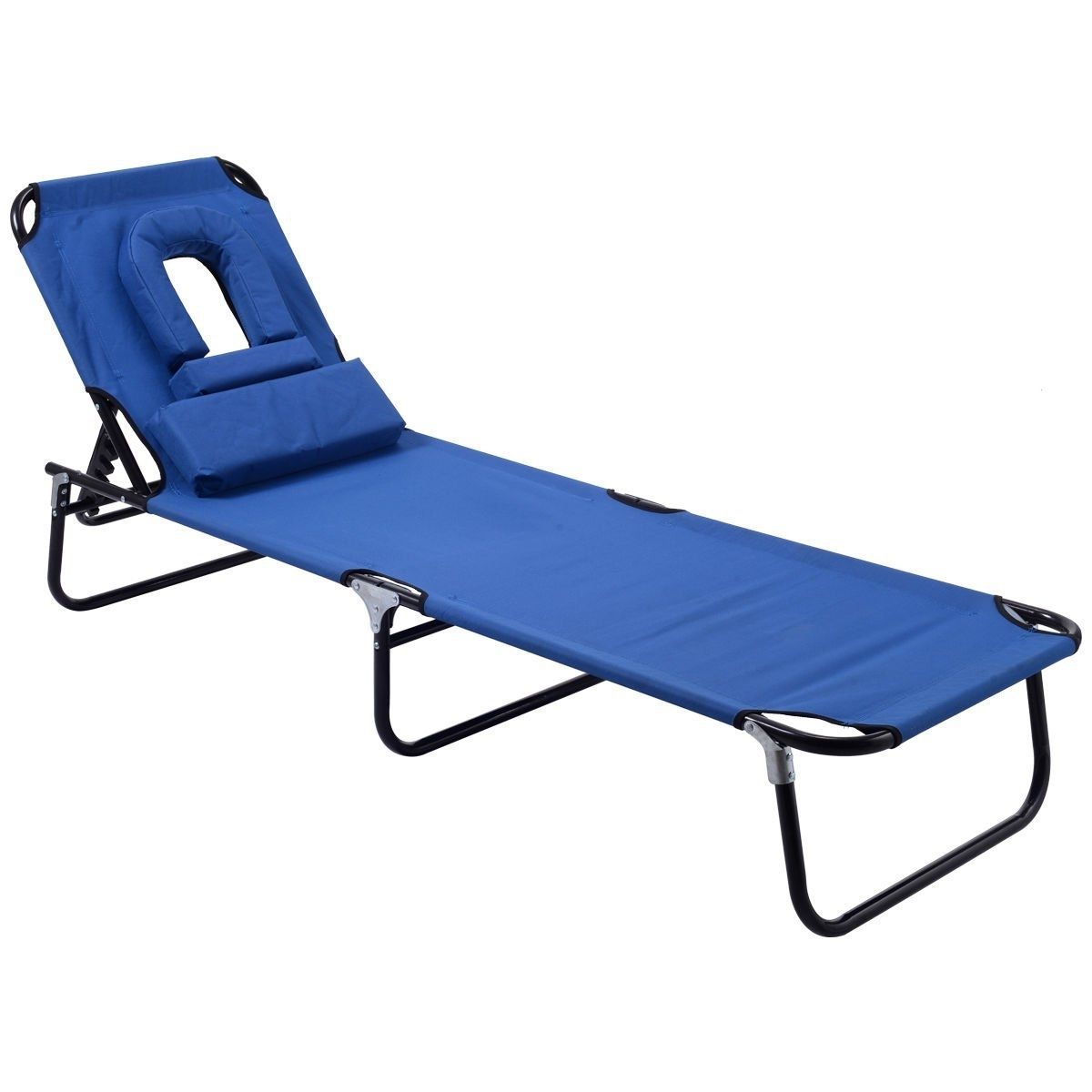 Most Recent Amazon: Goplus Folding Chaise Lounge Chair Bed Outdoor Patio With Regard To Ostrich Chair Folding Chaise Lounges (View 11 of 15)