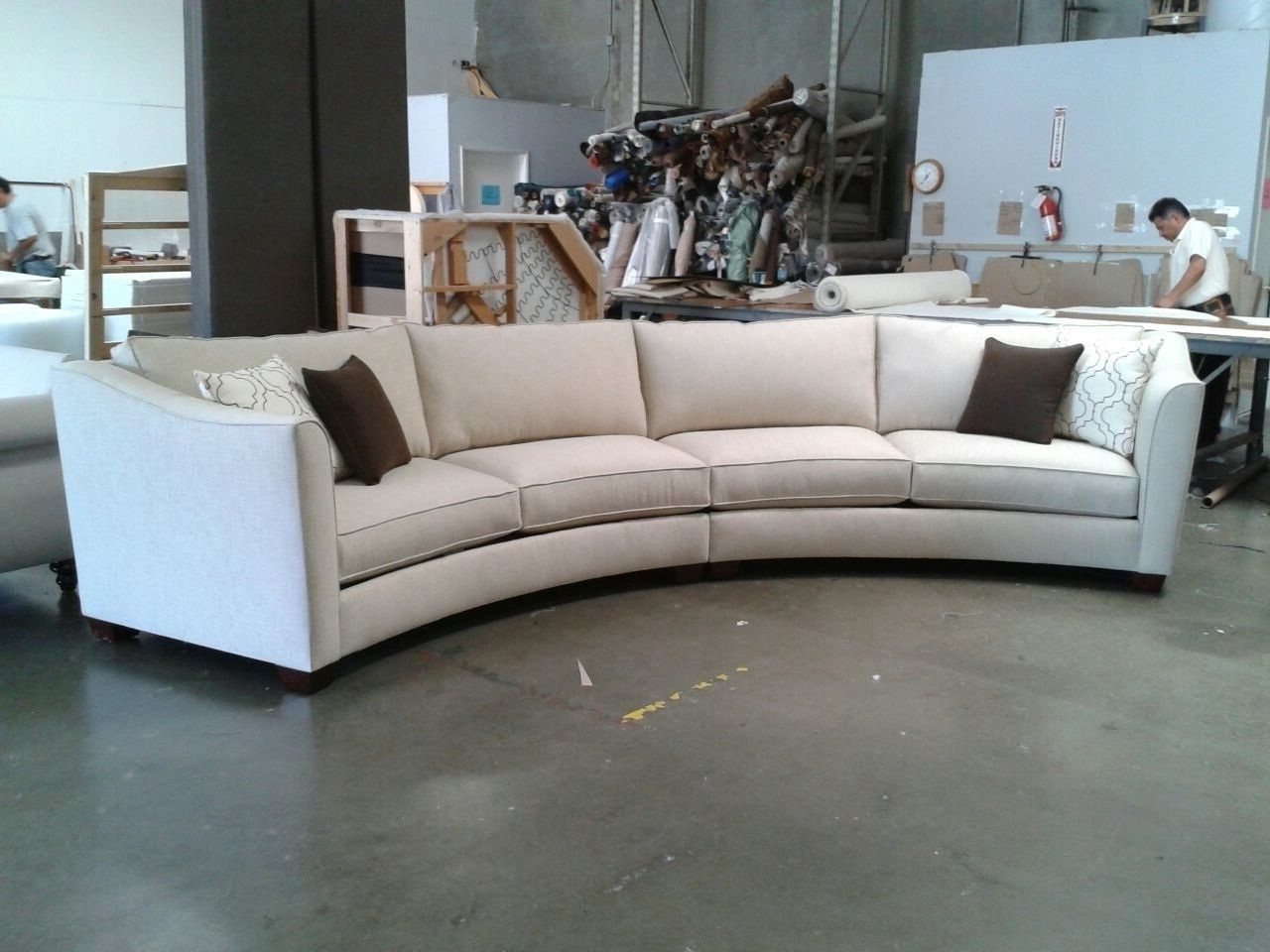Most Recent Round Sectional Sofas Intended For Curved Sectional Sofa Design — Cabinets, Beds, Sofas And (Photo 1 of 15)