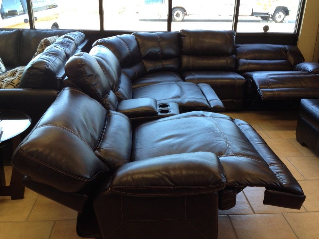 Most Recent Sectional Sofas With Power Recliners Inside Sofa Recliner Sectional Sofas Small Space Barclay Pc Leather Power (Photo 7 of 15)