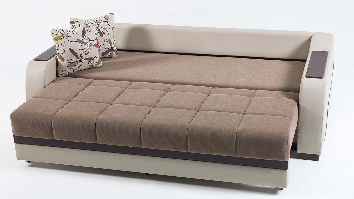 Most Recent Ultra Optimum Brown Convertible Sofa Bedistikbal (Sunset) Intended For Convertible Sofas (View 2 of 15)