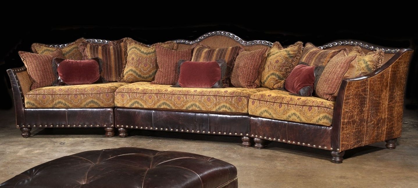 Most Recently Released 01 Western Furniture. Custom Sectional Sofa, Chairs, Hair Hide Ottoman With High End Leather Sectional Sofas (Photo 4 of 15)