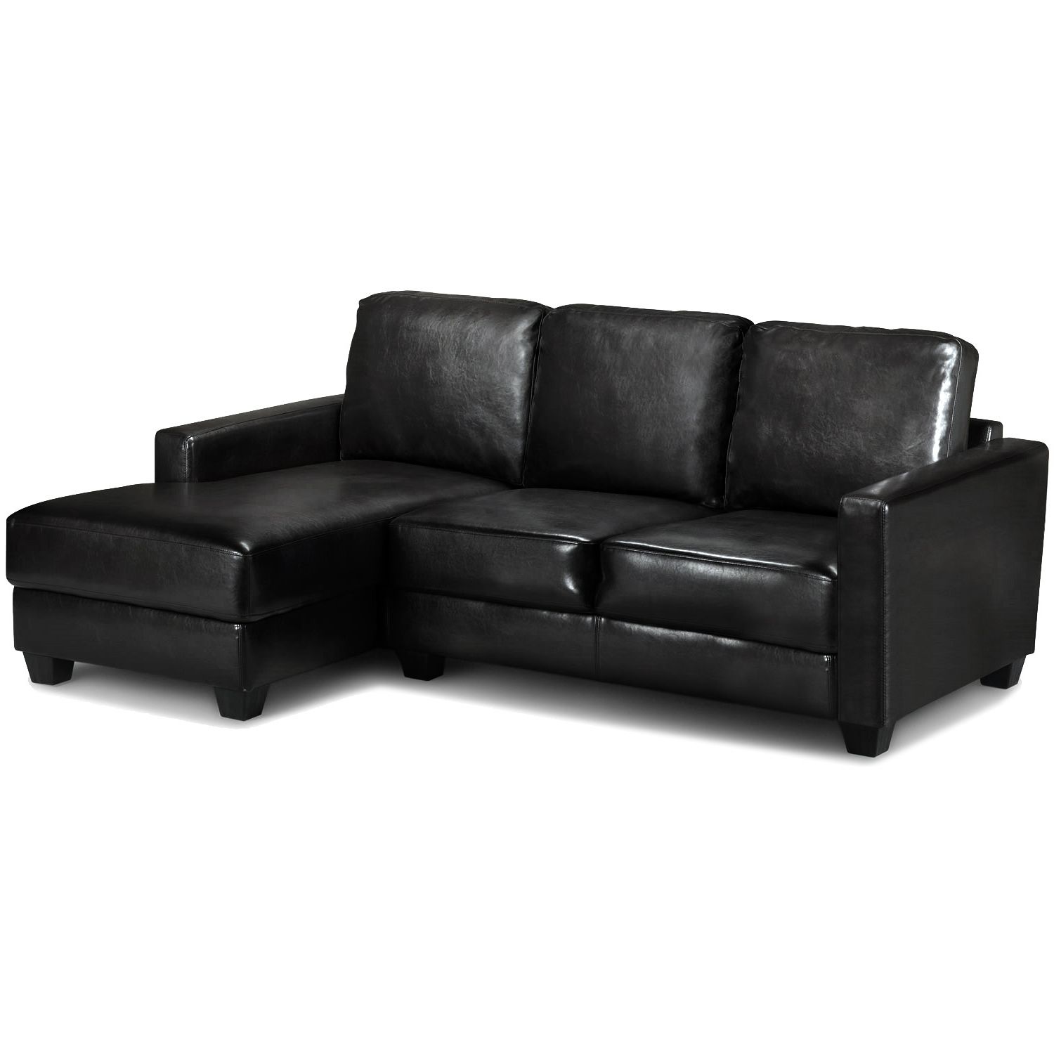 Most Recently Released Carla Reversible Faux Leather Corner Chaise Sofa – Next Day Regarding Leather Chaise Sofas (Photo 7 of 15)