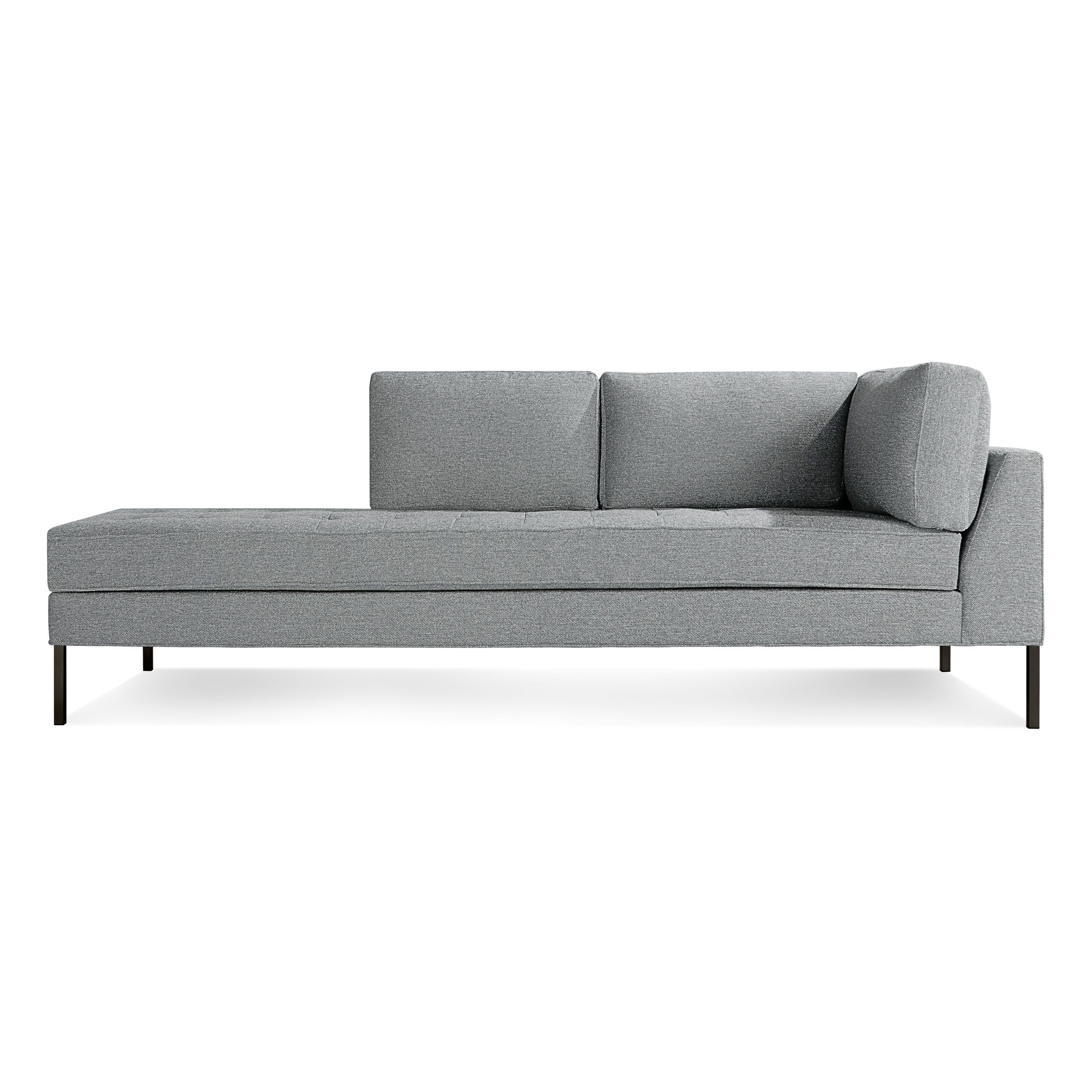 Most Recently Released Daybed Chaises Within Paramount Modern Tufted Daybed (right Chaise) (View 7 of 15)