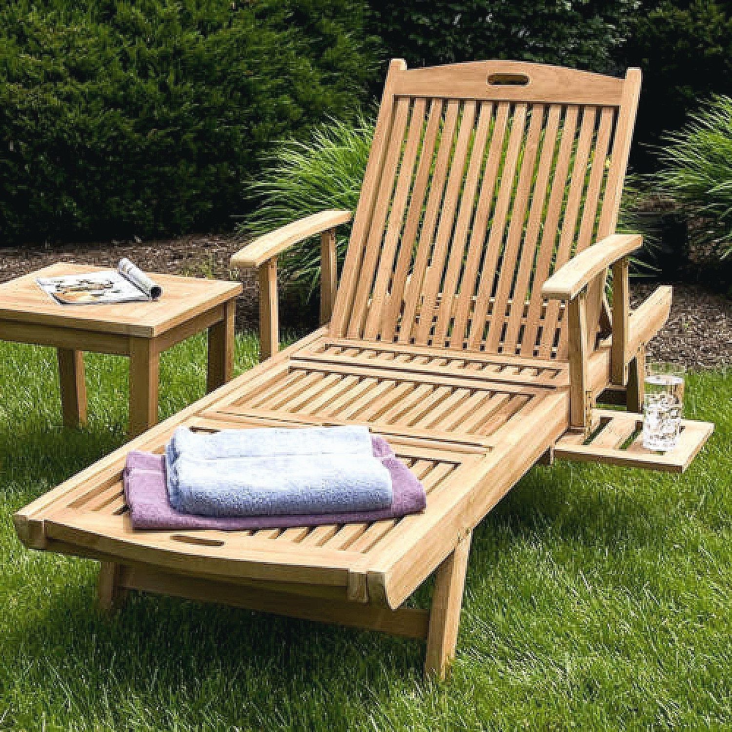 Most Recently Released Hardwood Chaise Lounge Chairs Inside Unique Lounge Chairs Outdoor (35 Photos) (Photo 1 of 15)