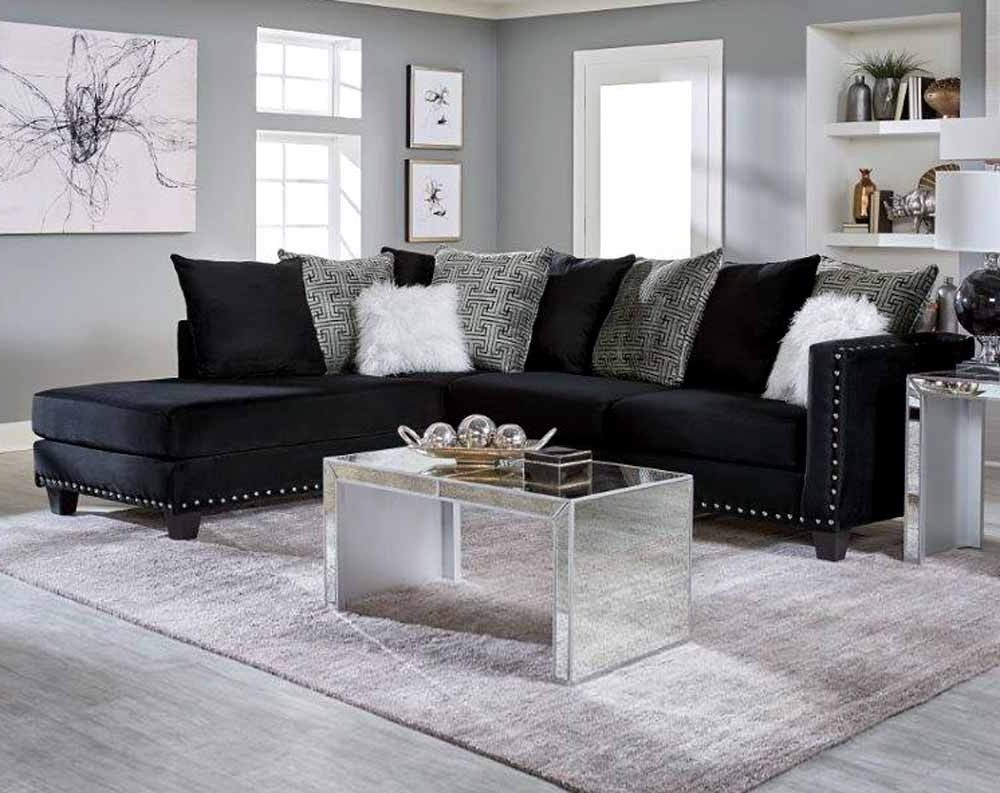Most Recently Released Jet Black 2 Pc. Sectional Sofa (Photo 9 of 15)