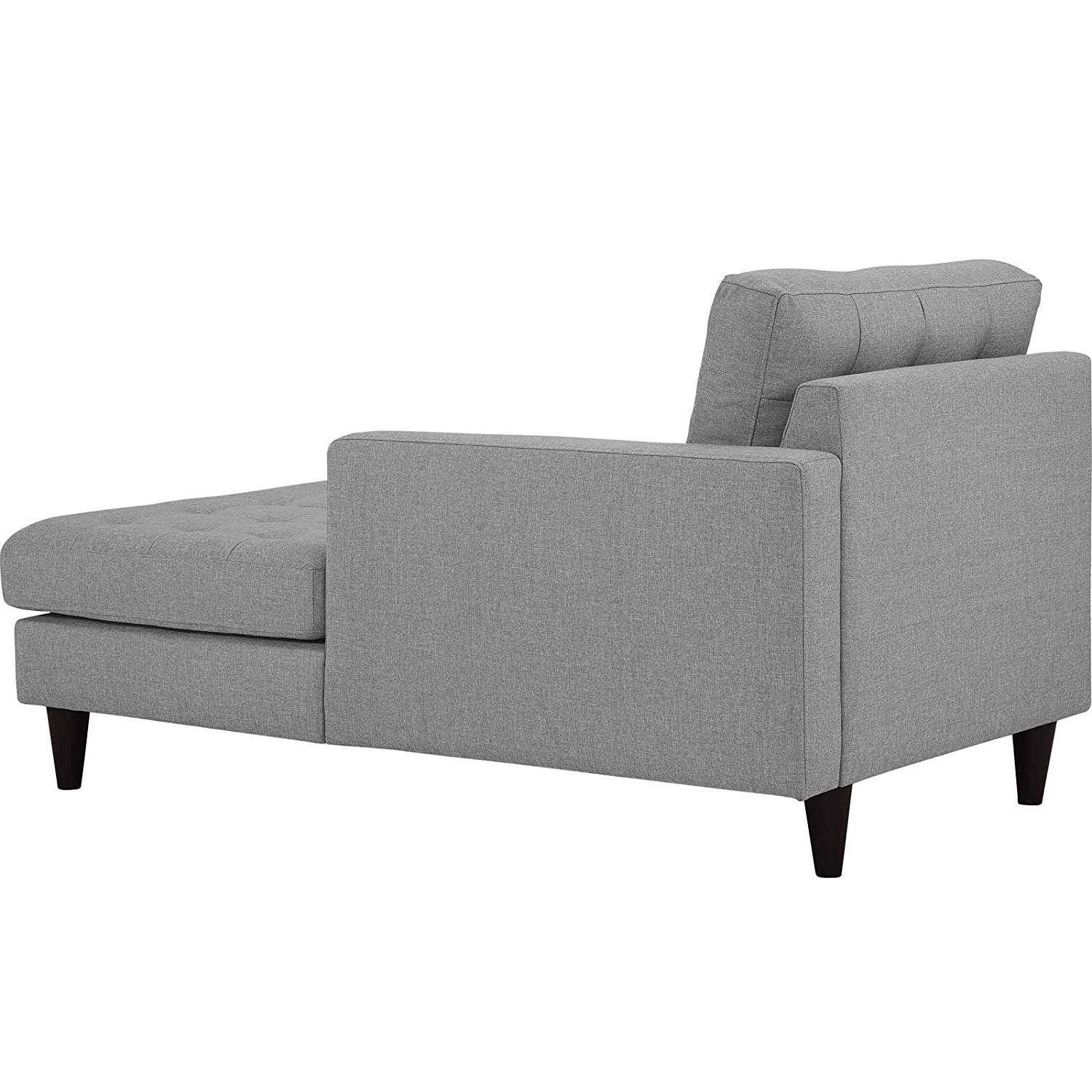 Most Recently Released Right Arm Chaise Lounges Throughout Amazon: Modway Empress Mid Century Modern Upholstered Fabric (View 5 of 15)