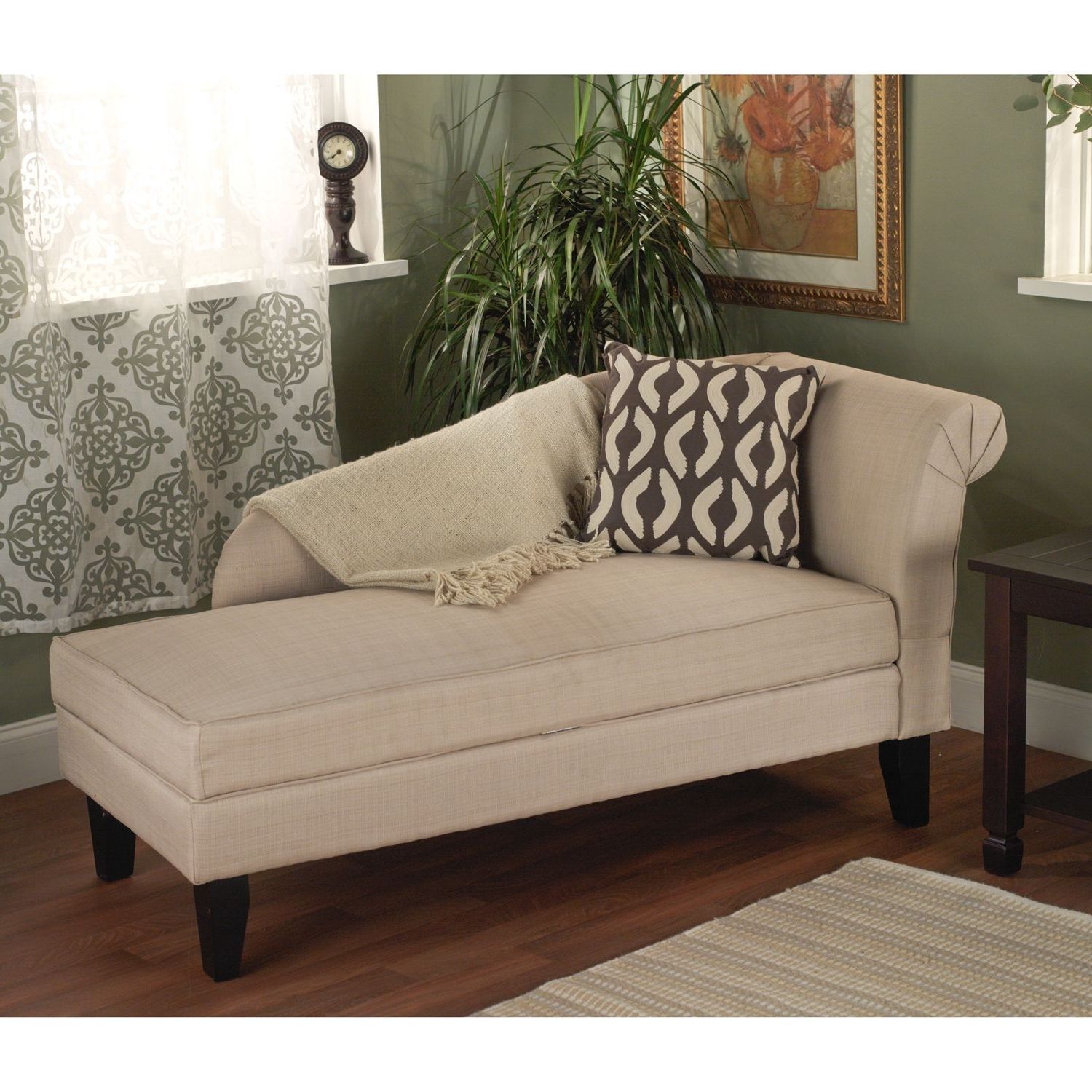 Most Recently Released Target Marketing Systems,leena Storage Chaise Lounger  Beige Within Chaises With Storage (Photo 1 of 15)