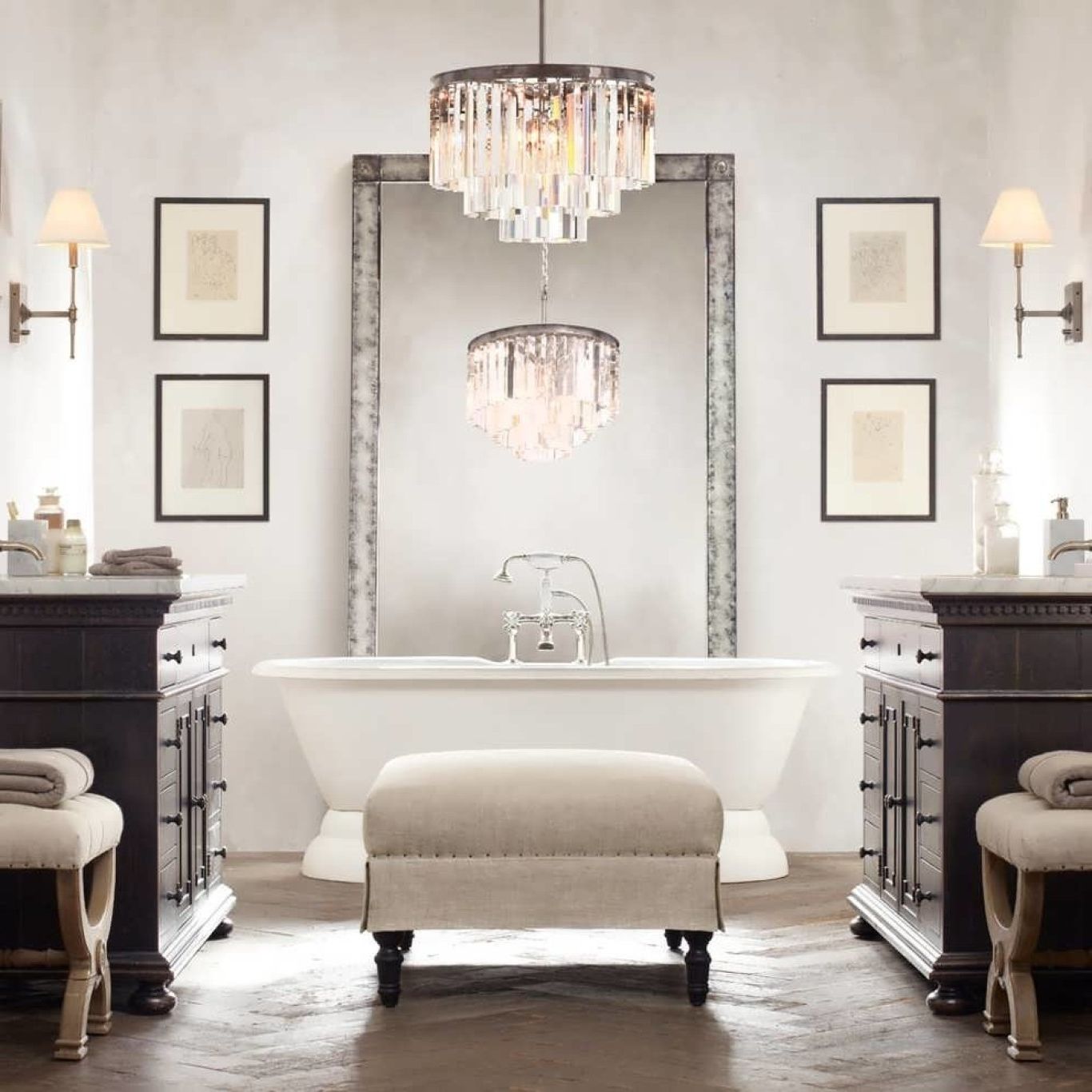 Most Up To Date Bathroom Lighting With Matching Chandeliers Throughout Modern Bathroom Lighting (View 1 of 15)