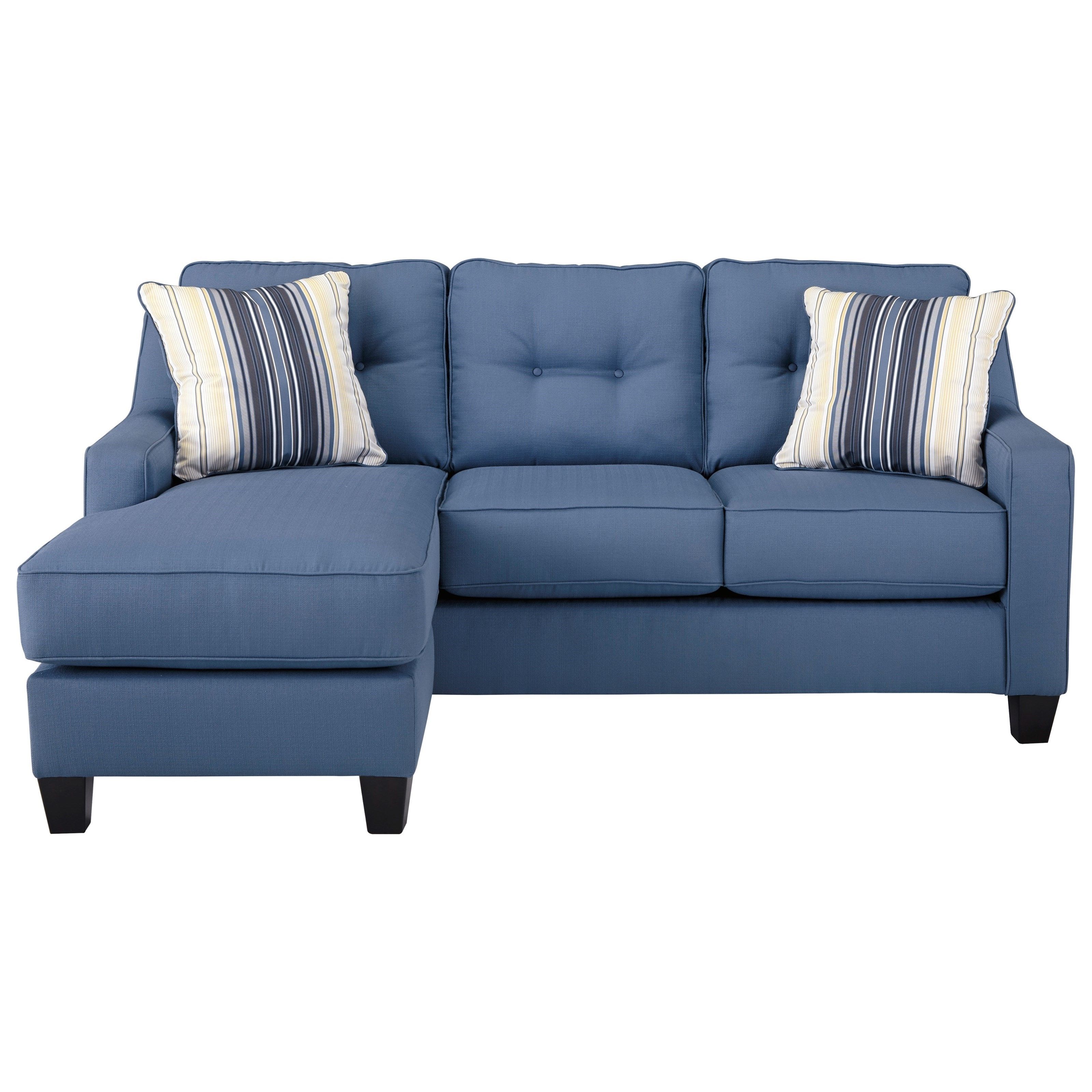 Most Up To Date Chaise Loveseats For Benchcraft Aldie Nuvella Contemporary Sofa Chaise In Performance (Photo 14 of 15)
