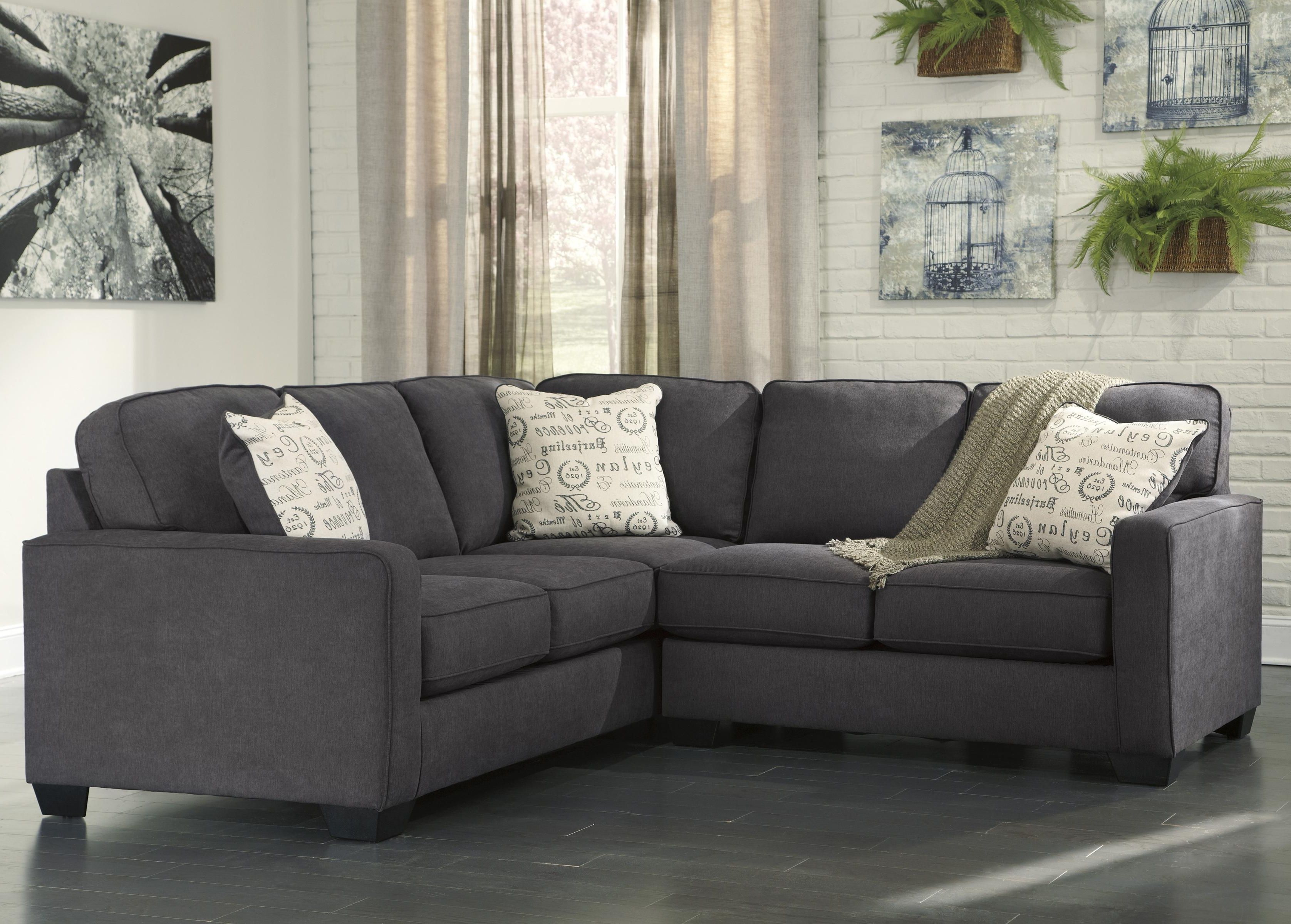 Most Up To Date East Bay Sectional Sofas Inside Signature Designashley Alenya – Charcoal 2 Piece Sectional (View 1 of 15)