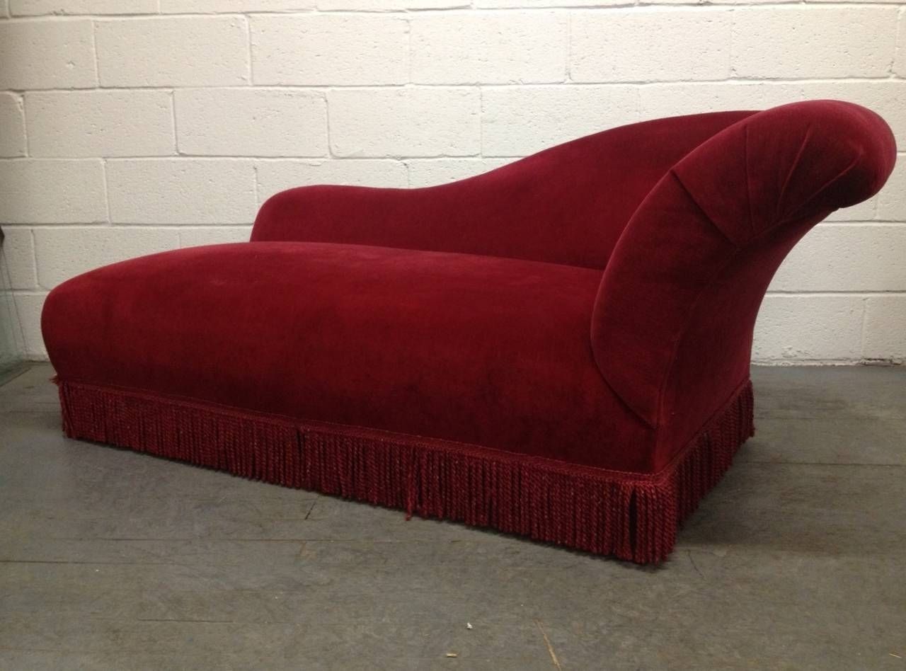 Most Up To Date French Art Deco Chaise Lounges For Sale At 1Stdibs With Red Chaise Lounges (View 5 of 15)