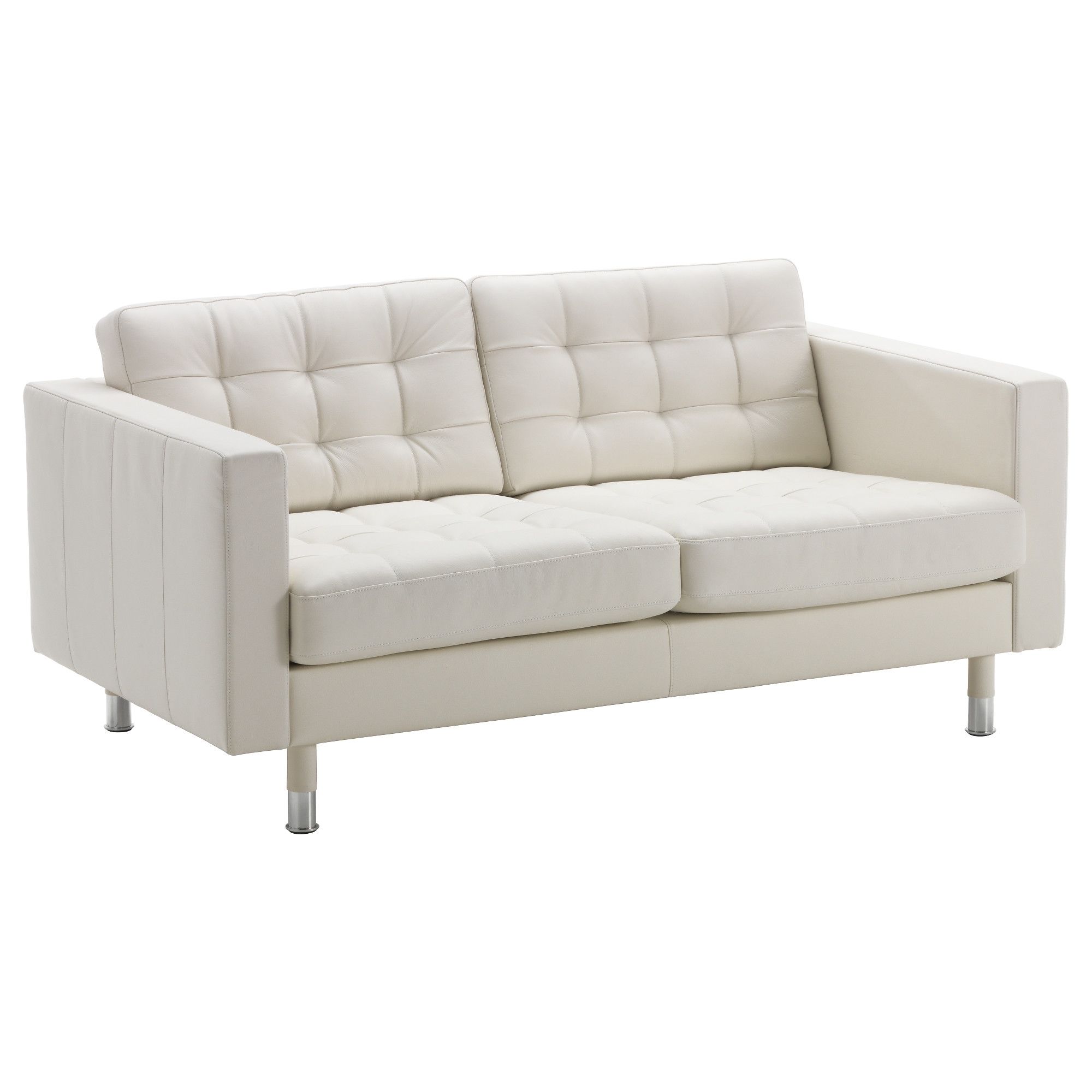 Most Up To Date Landskrona Two Seat Sofa Grann/bomstad White/metal – Ikea In Ikea Two Seater Sofas (View 7 of 15)