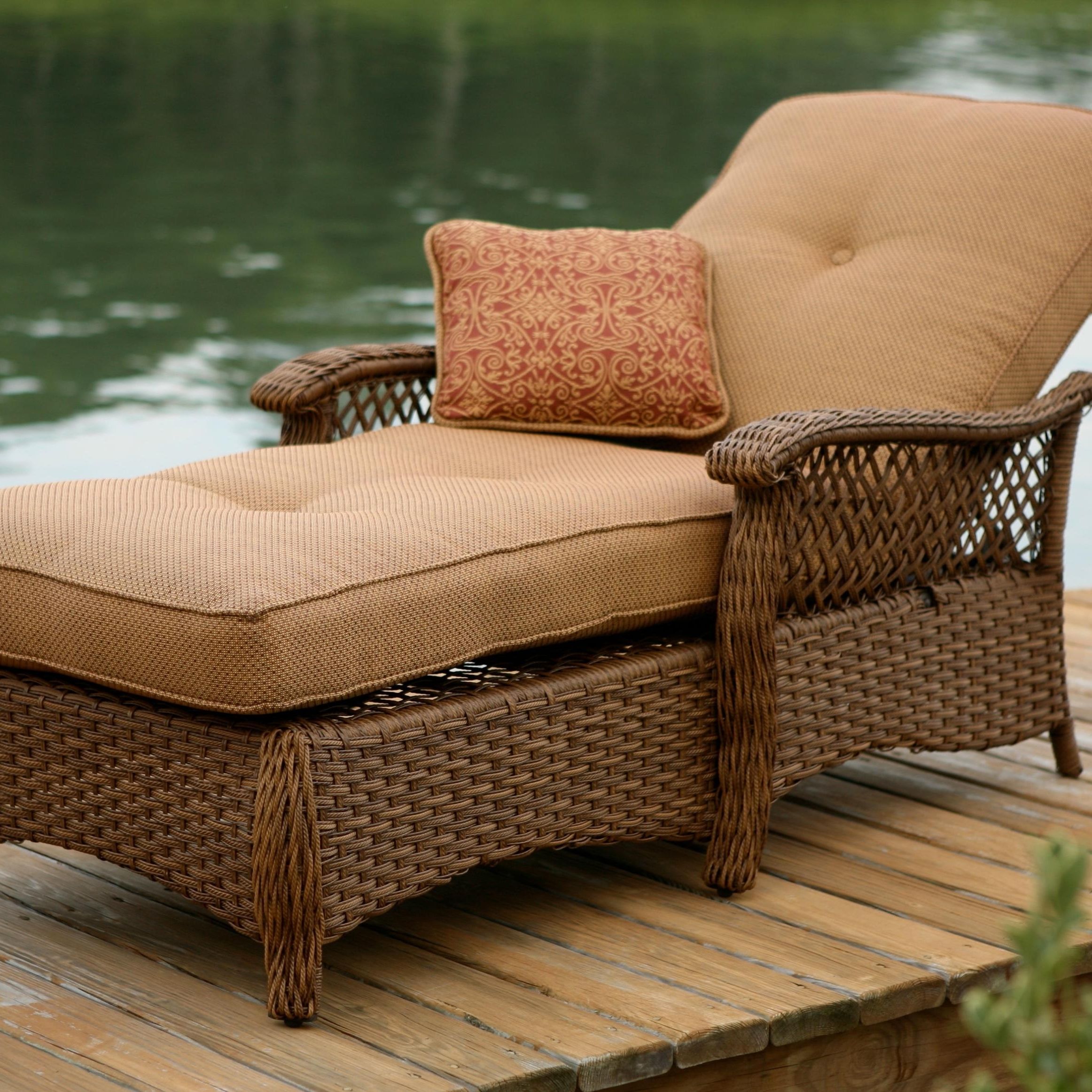 Most Up To Date Target Outdoor Chaise Lounges For Agio Veranda–agio Outdoor Tan Woven Chaise Lounge Chair With Seat (View 5 of 15)