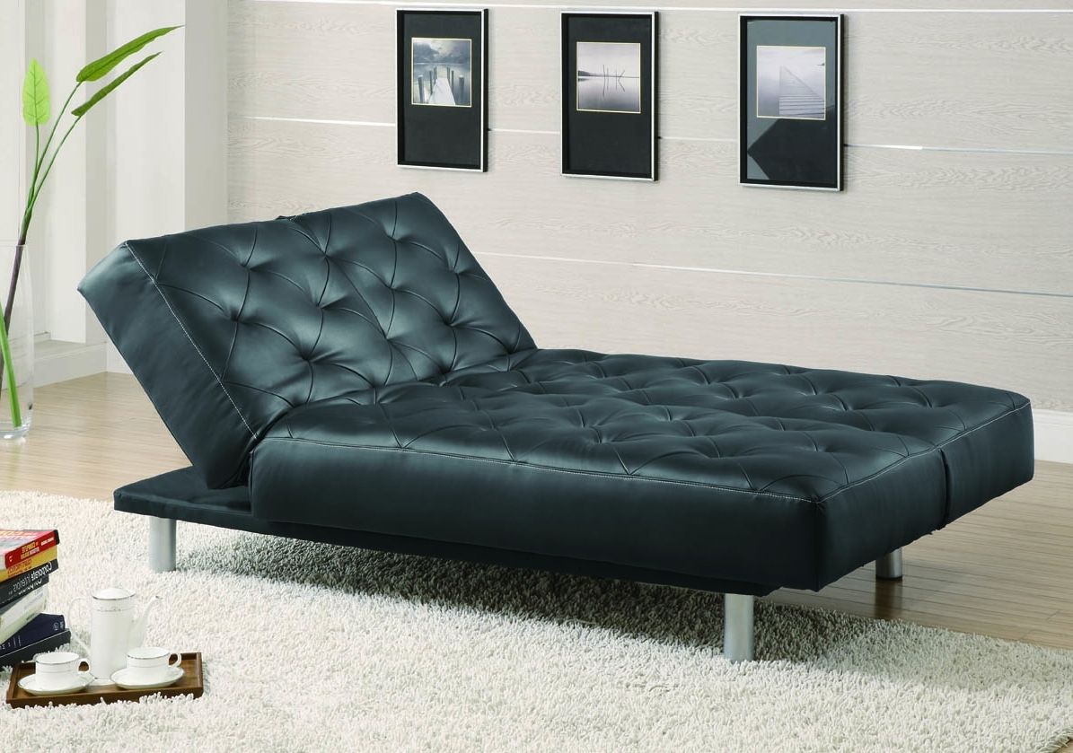 Newest 300304 Sofa Bed In Blackcoaster Throughout Leather Chaise Lounge Sofa Beds (View 14 of 15)