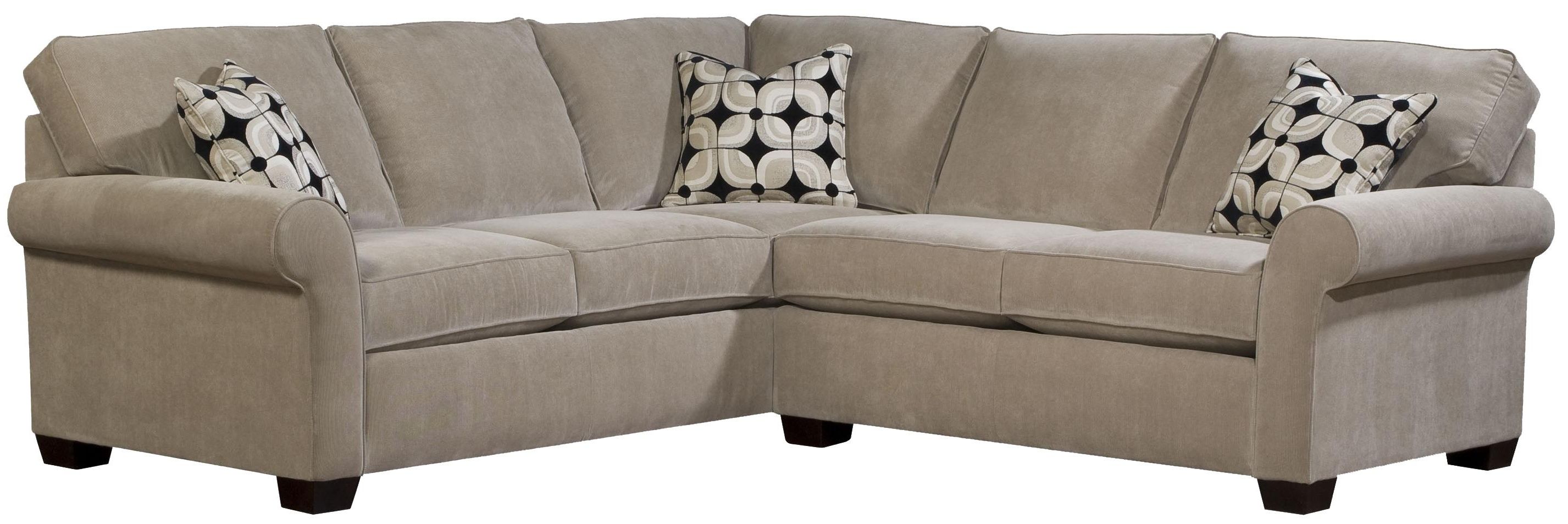 Newest Broyhill Furniture Ethan Two Piece Sectional With Laf Full Sleeper With Sam Levitz Sectional Sofas (Photo 1 of 15)