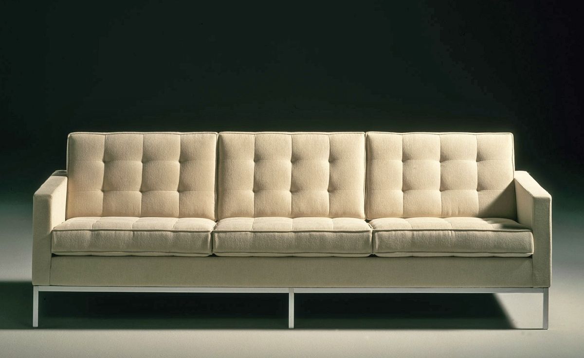 Newest Florence Knoll 3 Seat Sofa – Hivemodern Within Florence Knoll Wood Legs Sofas (Photo 1 of 15)