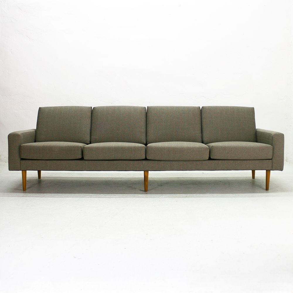 Newest Four Seater Sofas Regarding Mid Century Modern Four Seater Sofa For Sale At Pamono (View 6 of 15)